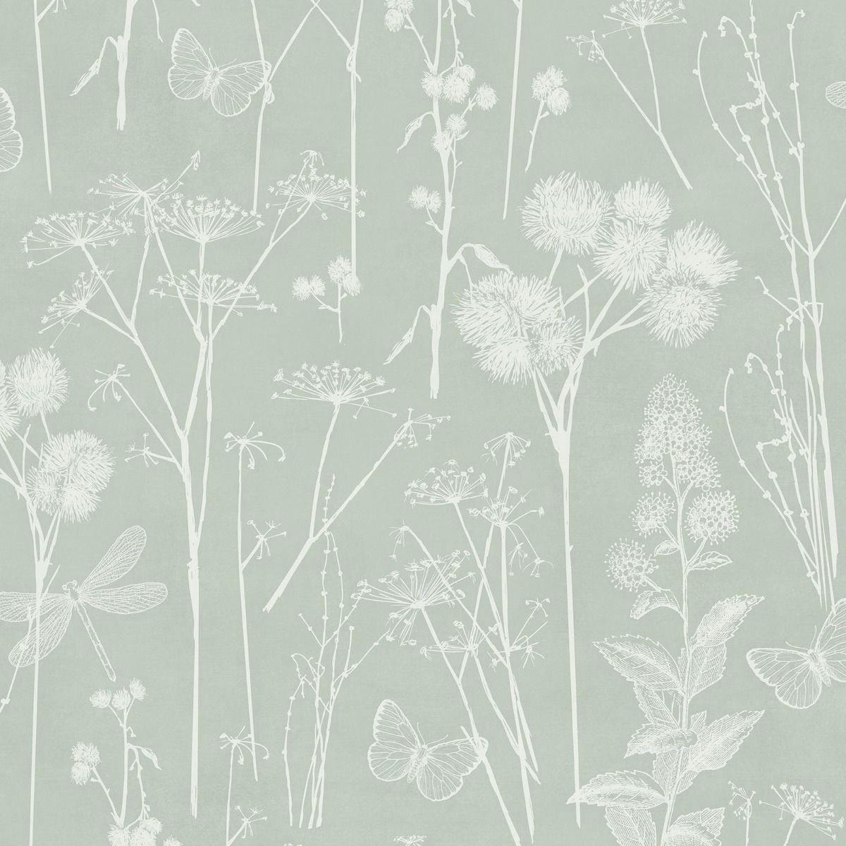 World Of Wallpaper Botanical Wallpaper - Sage Green - Image 3