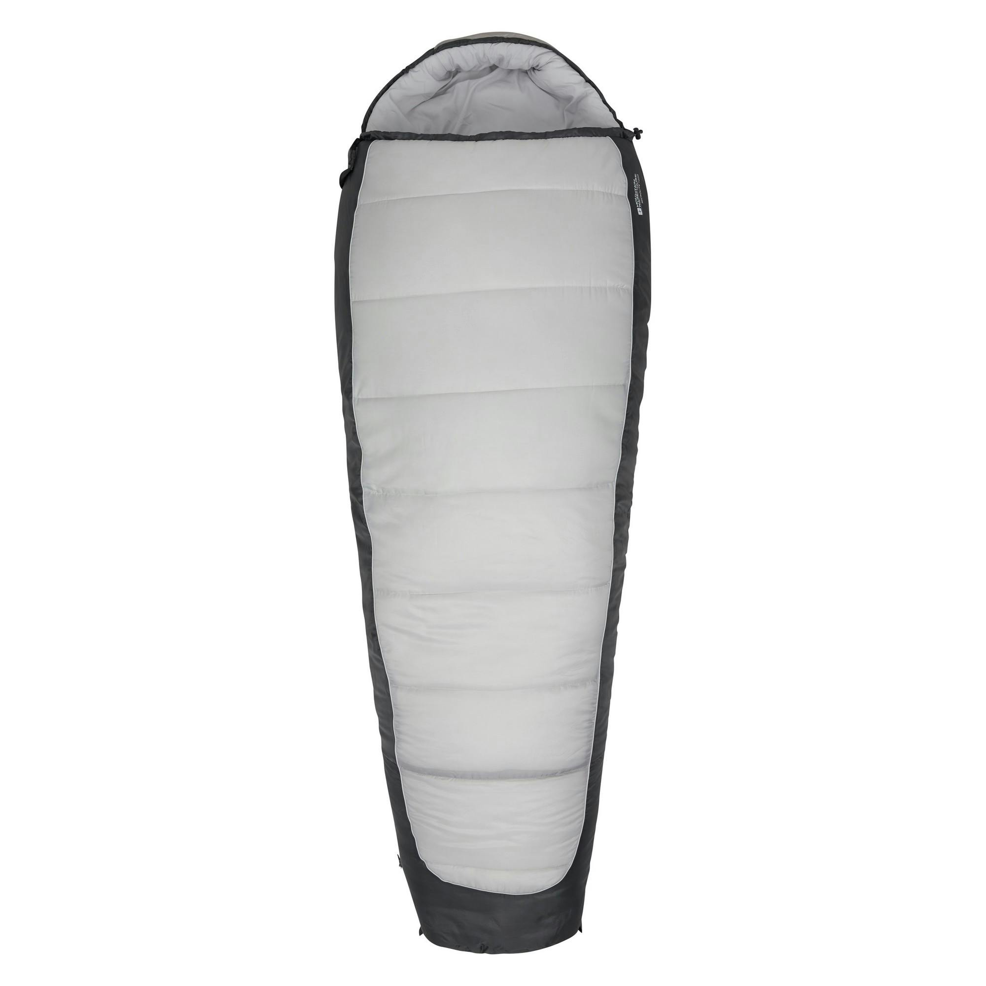 Mountain Warehouse Dark/Grey Left Zip Microlite 1400 Winter Mummy Sleeping Bag - 200Cm