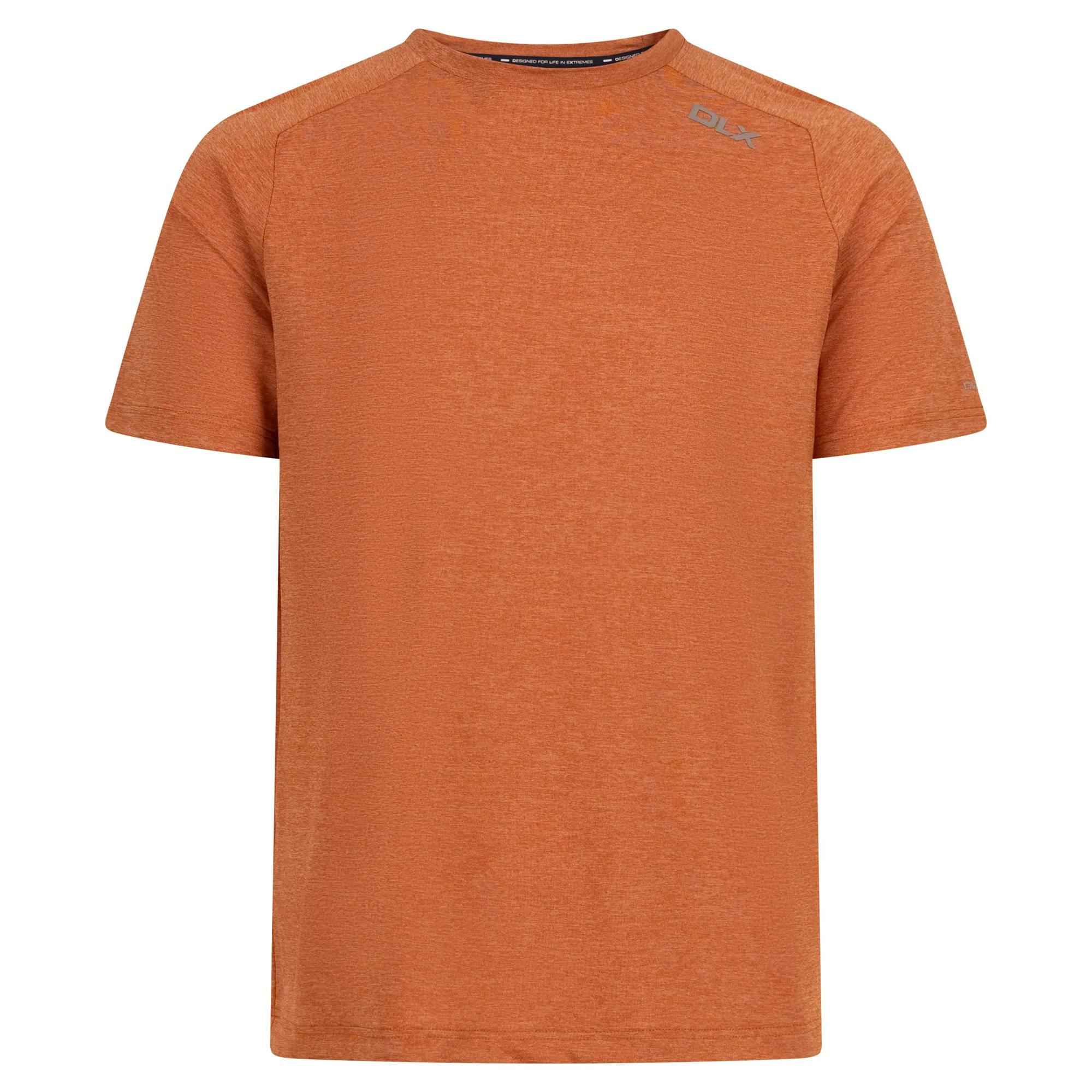 Trespass Men's Orange Conall Dlx T-Shirt - Burnt Marl - Xxs - Burnt Marl - 80% Polyamide/13% Elastane/7% Polyester