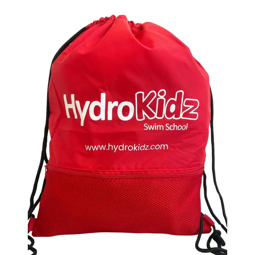 Hydrokidz Red Childrens Deluxe Medium Swim Bag With Mesh Pocket - Rich