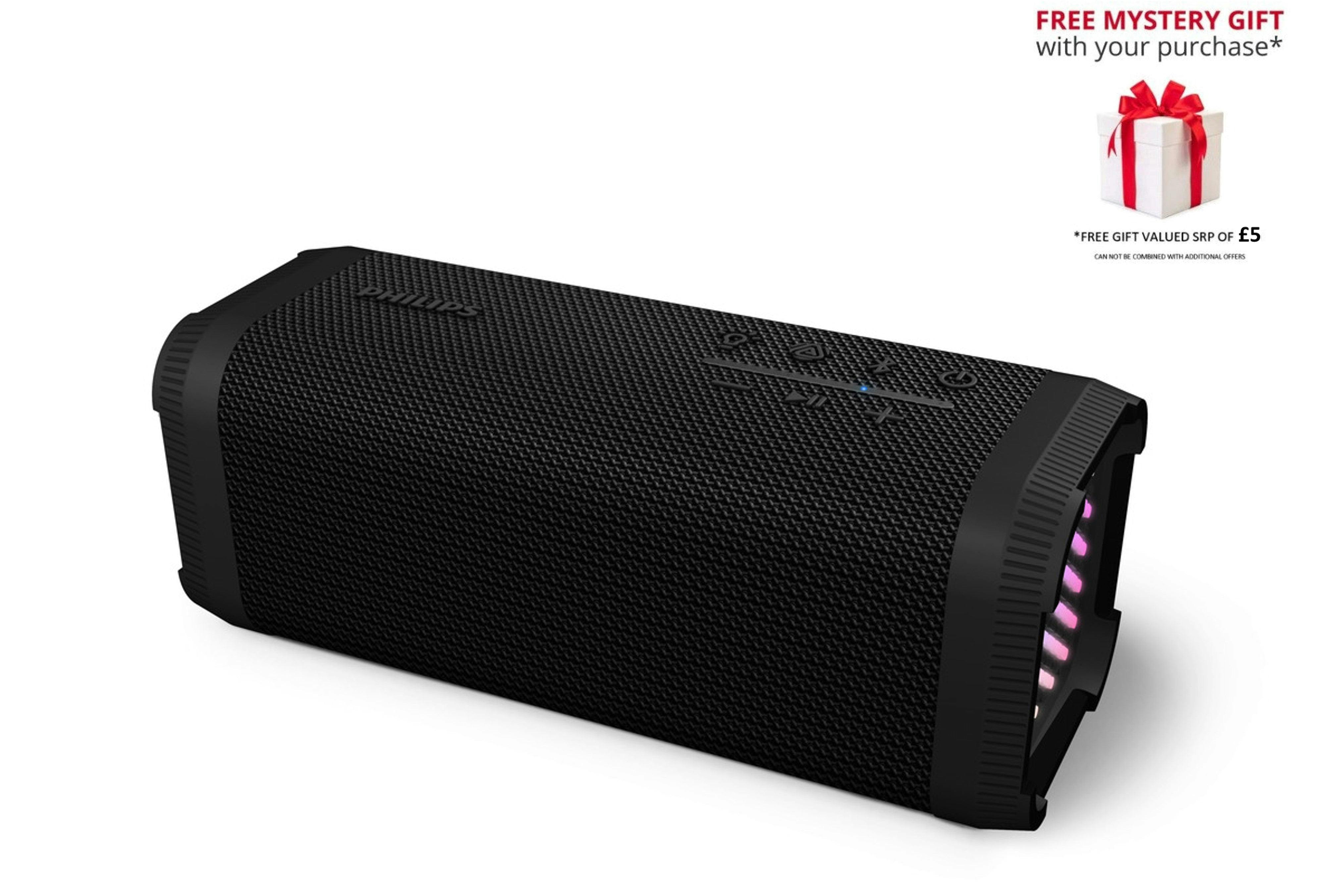 Philips Black Tas5000 Wireless Portable Speaker - With Free Gift Rrp £15