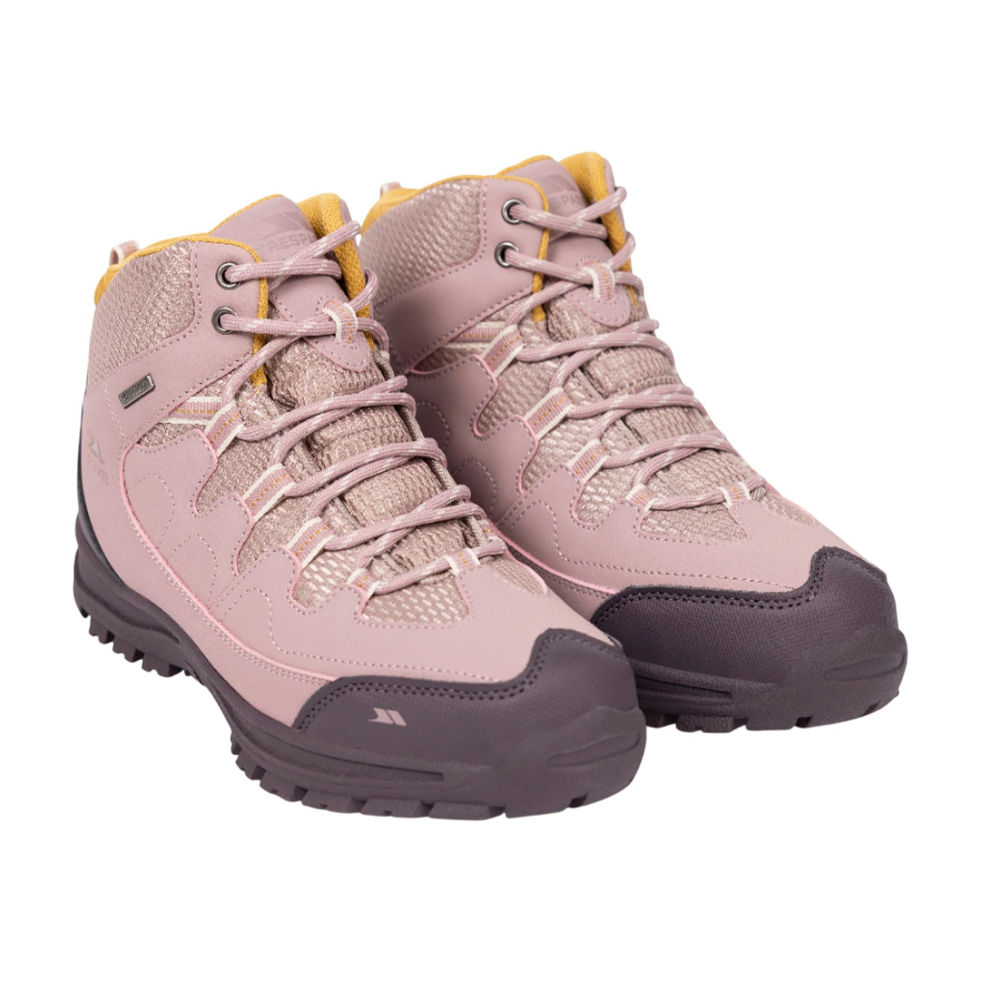 Trespass Women's Mitzi Waterproof Walking Boots - Rosewood - 6 Uk - Rosewood - 50% Rubber/50% Pu