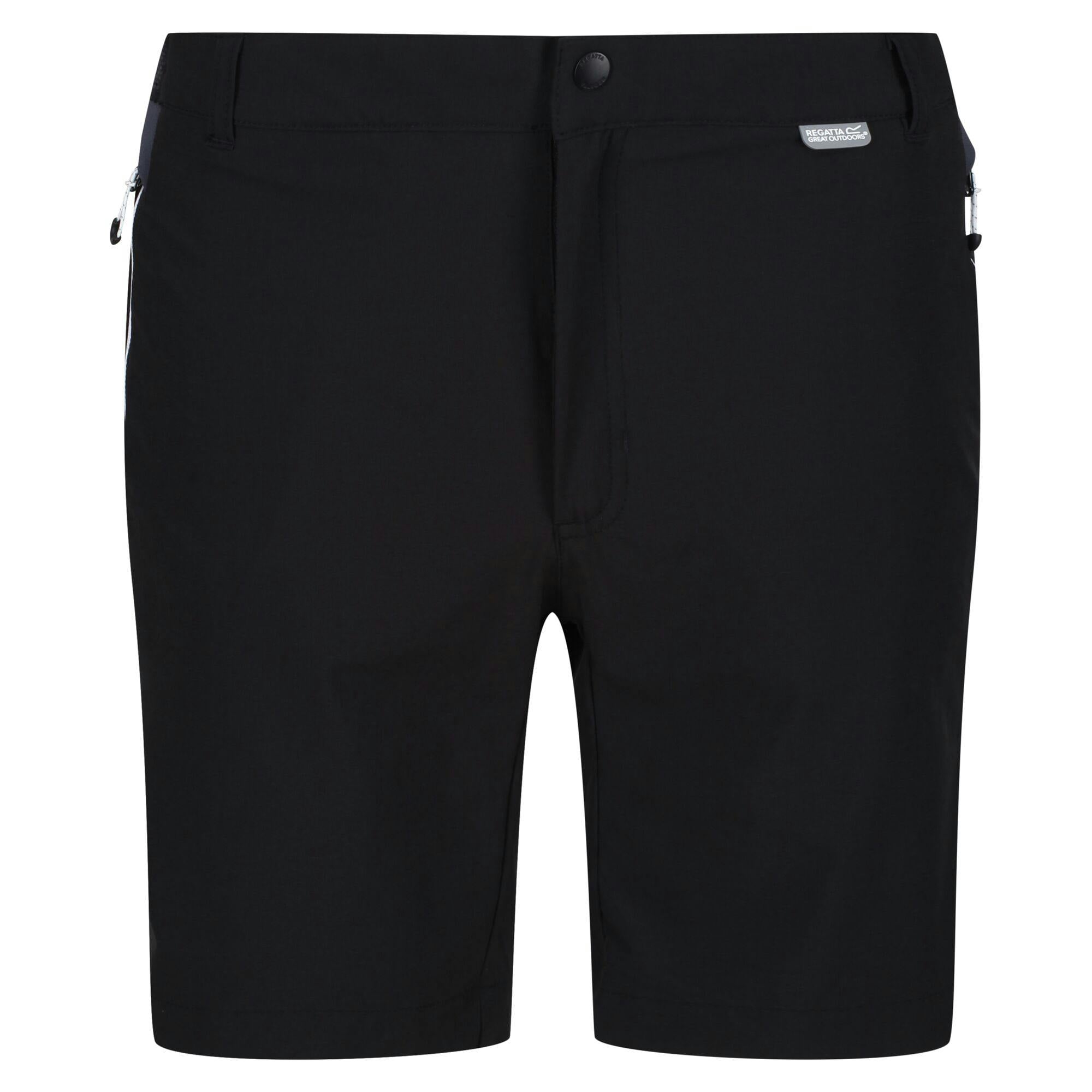 Regatta Men's Black/Grey Mountain Ii Shorts - /India - 40R - /India - 90% Polyamide/10% Elastane