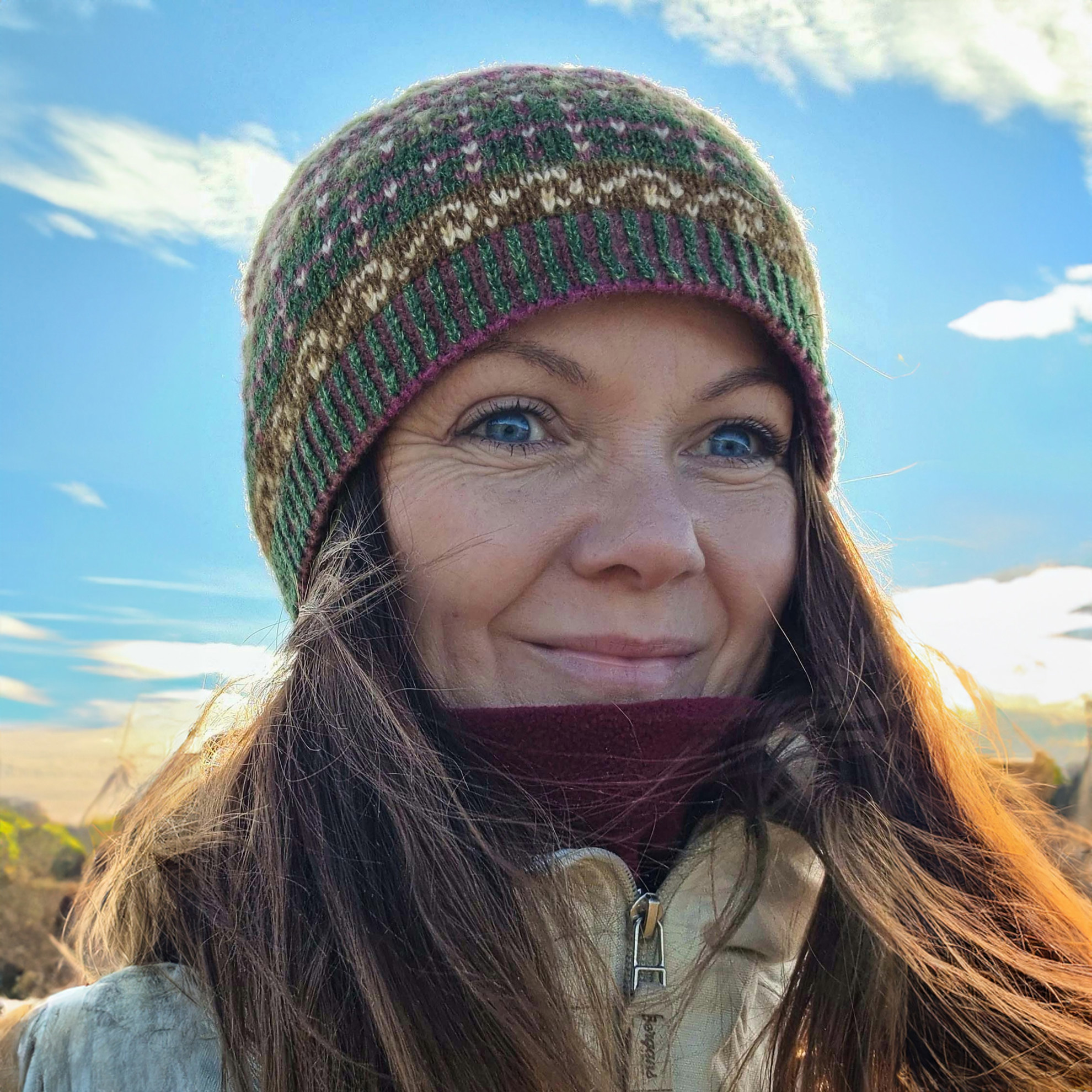 Superbobble Unisex Burra Fern Fairisle Beanie Hat