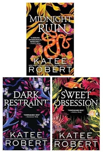 Sourcebooks Dark Olympus Series Book 6 To 8 By Katee Robert 3 Books Collection Set (Midnight Ruin, Restraint And Sweet Obsession)