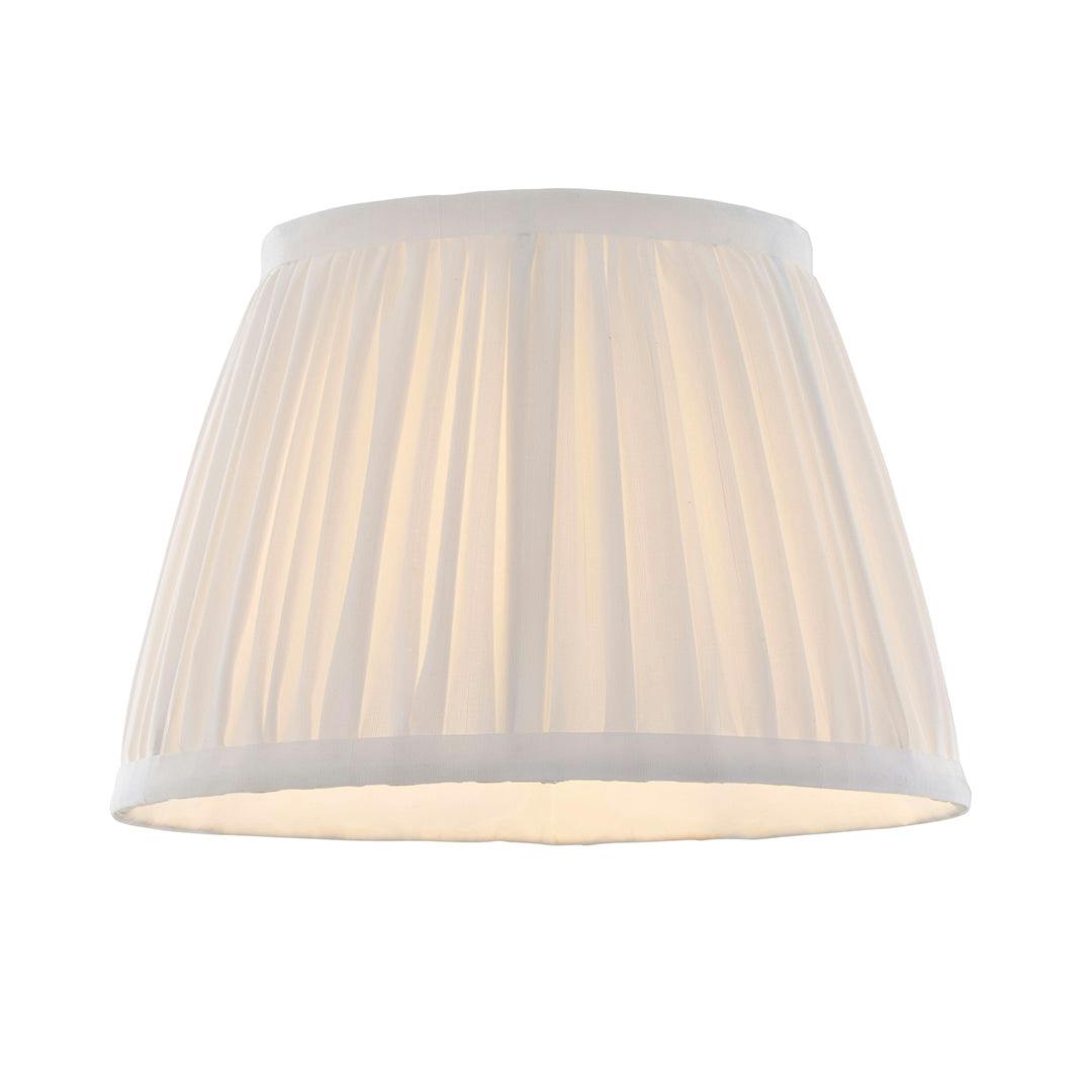 Rackhams White Junia Off 25Cm Pleated Shade