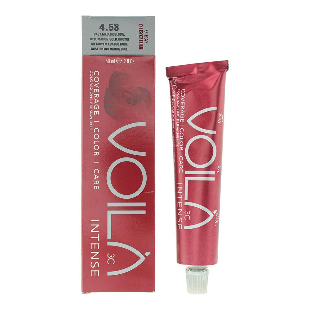 Intercosmo Voil? 3C Intense 4.53 Medium Mahogany Golden Brown Hair Colour 60Ml - Image 3