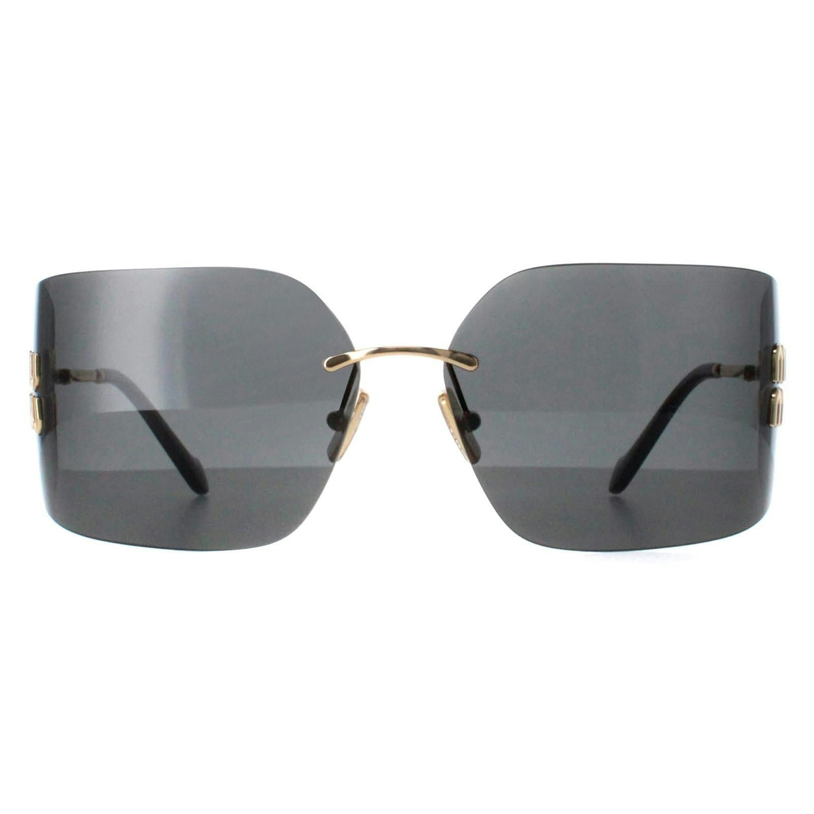 Miu Miu Irregular Sunglasses - Female - Sunglasses - Yellow - One Size - Accessories - Image 10