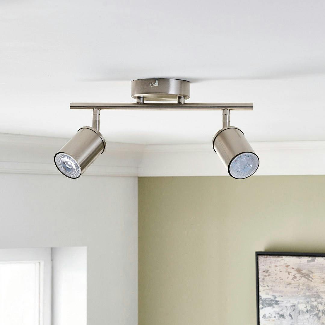 Pagazzi Lighting Light Pagazzi Ing Talbot 2- Brushed Nickel Spot Bar