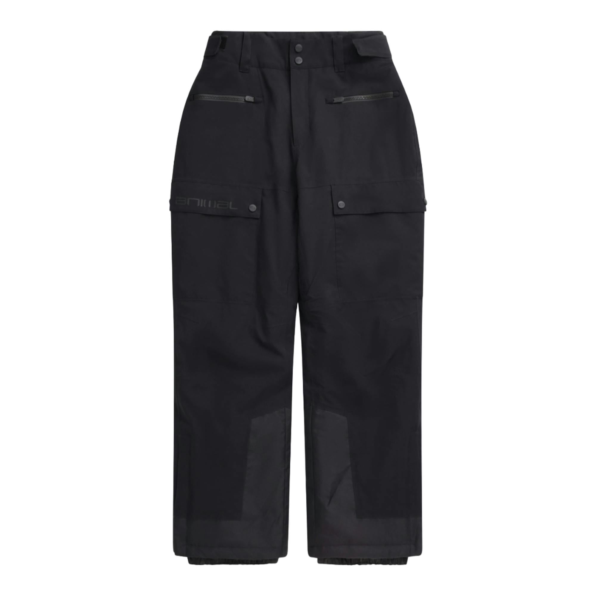 Animal Men's Black Glaze Ski Trousers - Jet - Xxl - Jet - 100% Recycled Polyester