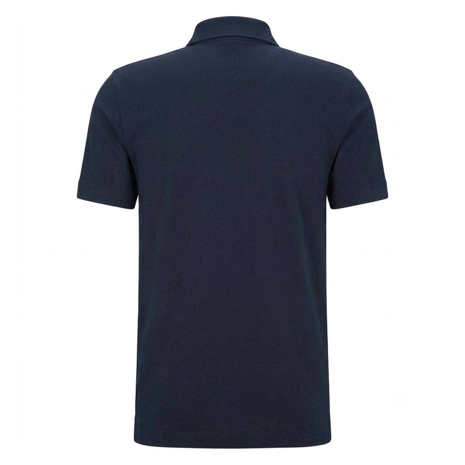 Boss Men's Dark/Blue 30 Slim Polo Shirt - Xxl - 100% Cotton