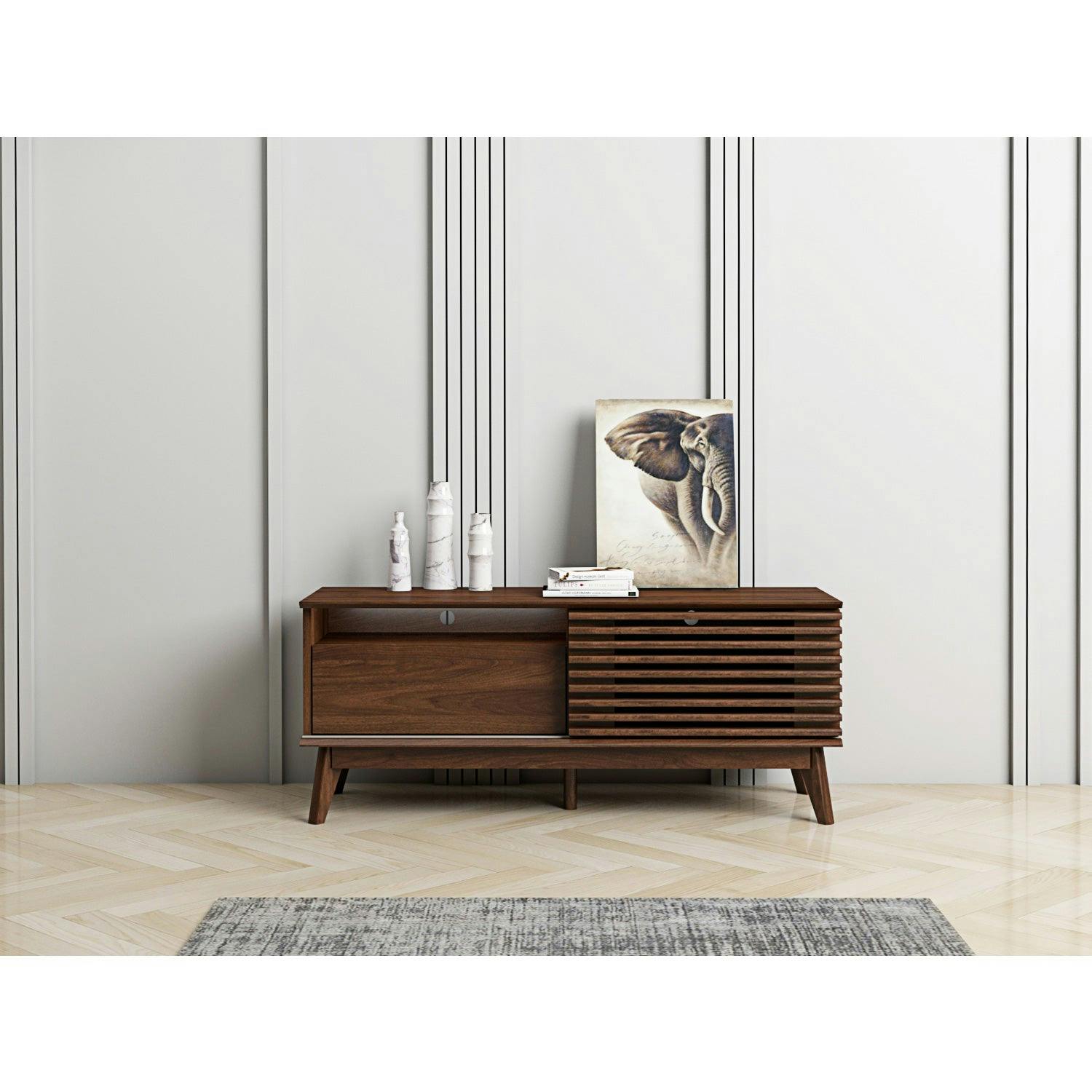 Rackhams Lv41 Tv Cabinet, Columbian Walnut, 1.2M - 1.2M (120Cm) - 1.2M (120Cm)