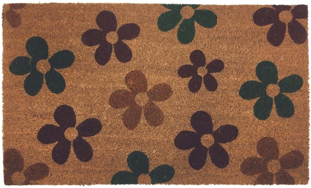 Rackhams Flowers Coir Doormat Gainsborough 45X75 Cm