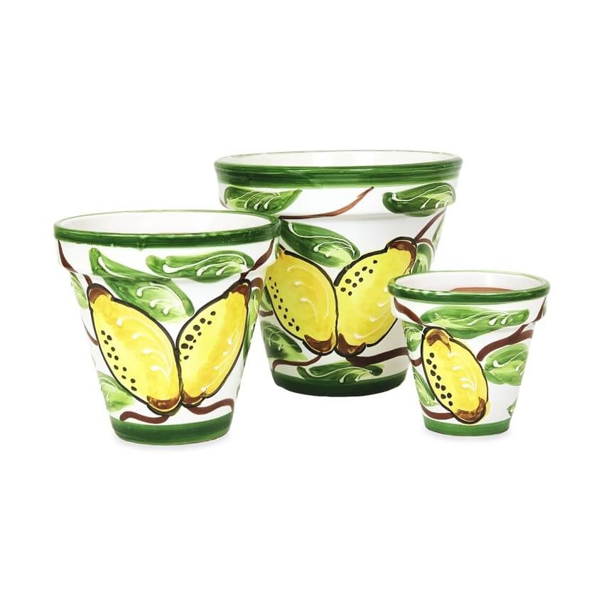 Rackhams Classic Lemons Plant Pots - 3 X Classic Pots - Terracotta