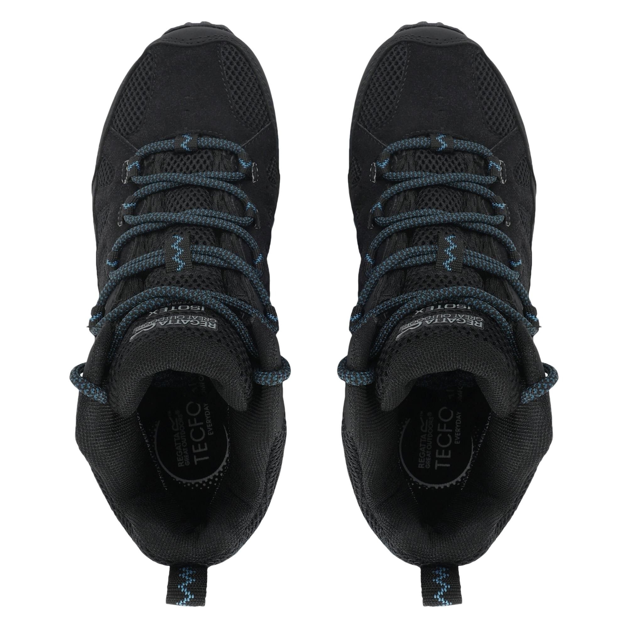 Regatta Women's Black/Blue Edgepoint Iv Mid Cut Walking Boots - /Storm - 5 Uk - /Storm - 72% Polyurethane/28% Polyester