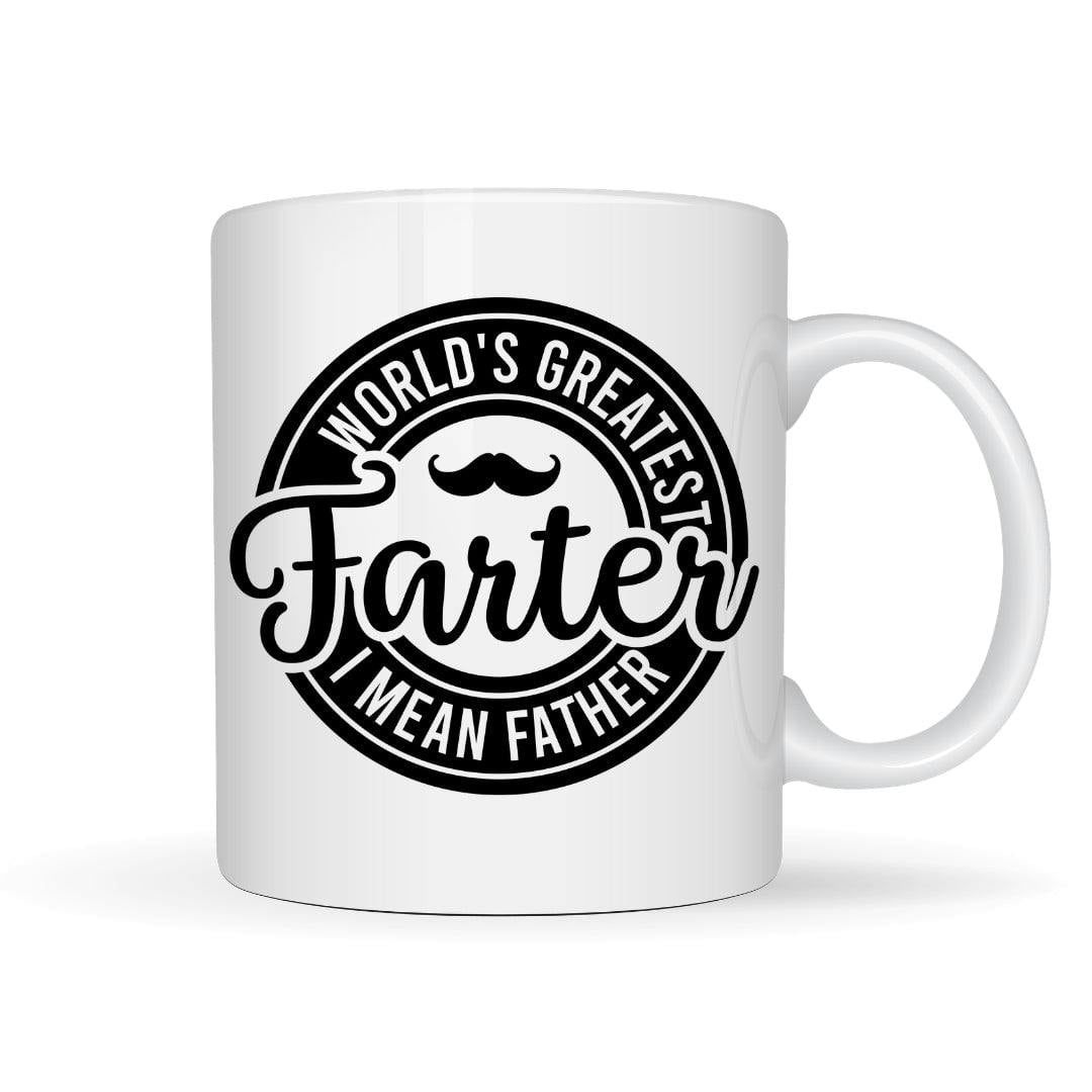 Aye Do Gifts Men's White World's Greatest Farter I Mean Father Mug Gift | Dad Father's Day Gift In - Image 2