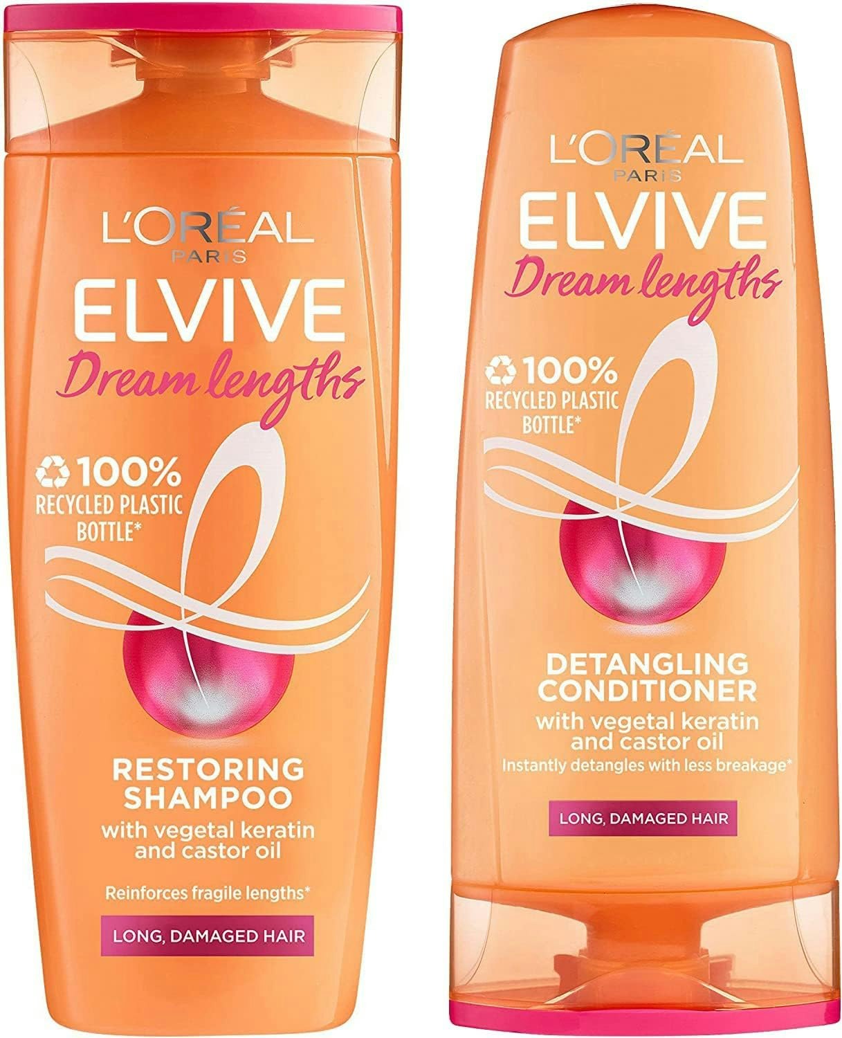 L'oreal L'oréal Elvive Dream Lengths Shampoo 250Ml & Conditioner 200Ml Set - Shampoo And Conditioner Set 250Ml & 200Ml