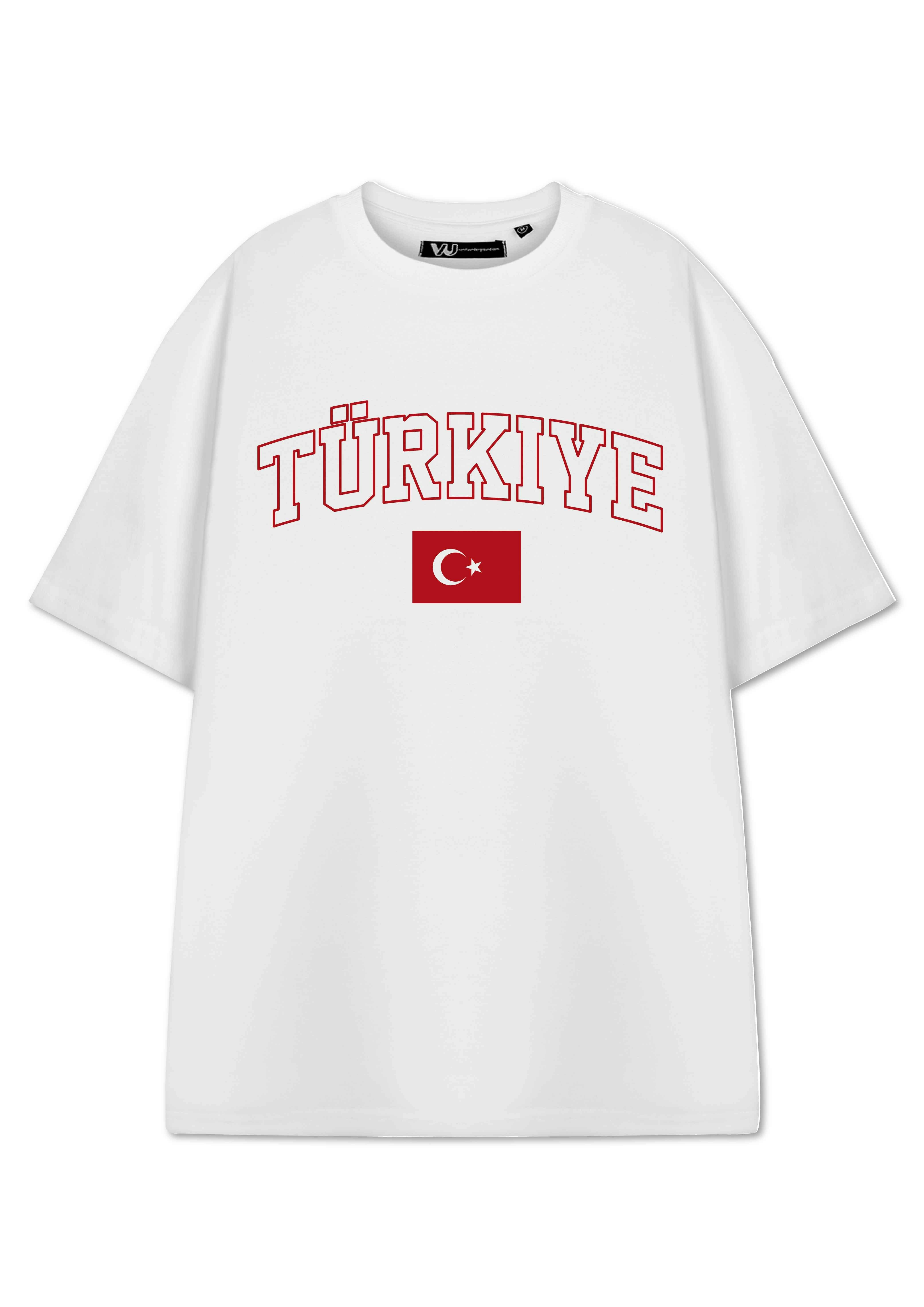Vanilla Underground Unisex White Show Me The Merch Turkey Short Sleeved T-Shirt - X-Large