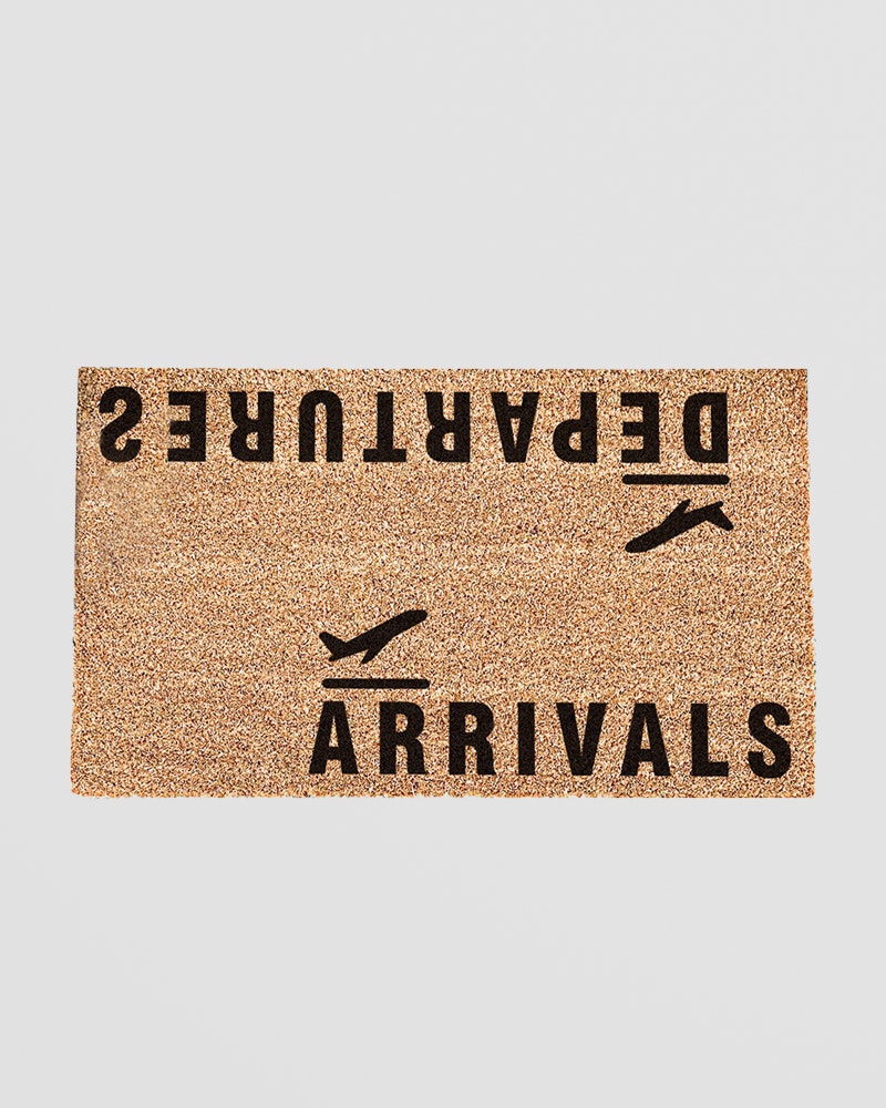 Artsy Doormats Arrivals And Departures Doormat