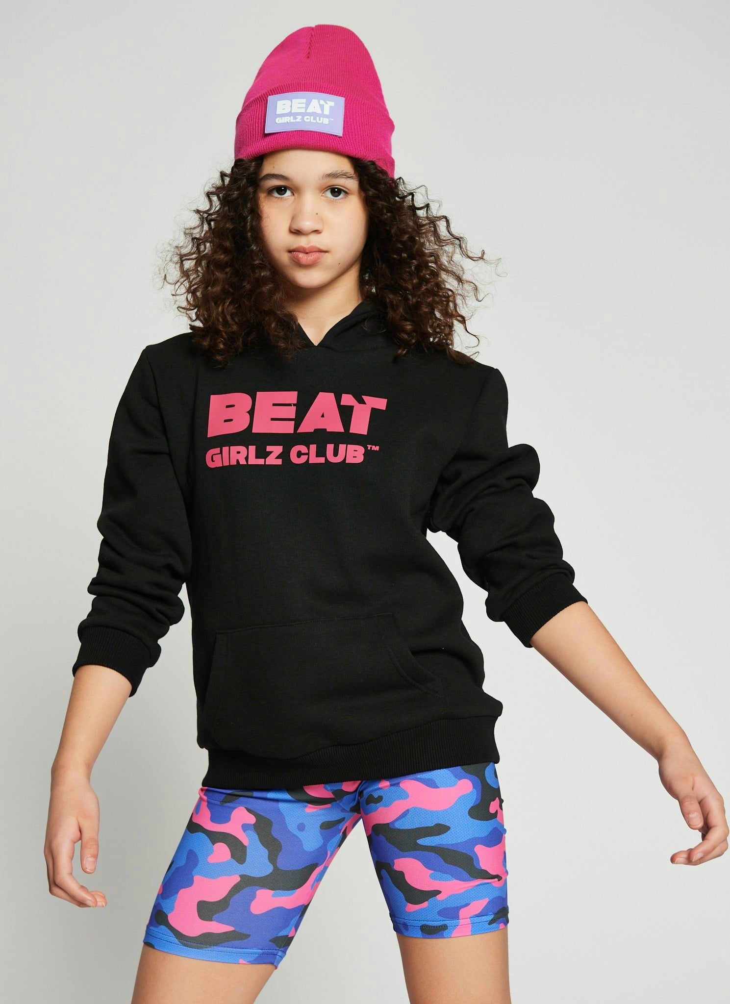 Beat Girlz Club Black Aerial Hoodie - 3/4