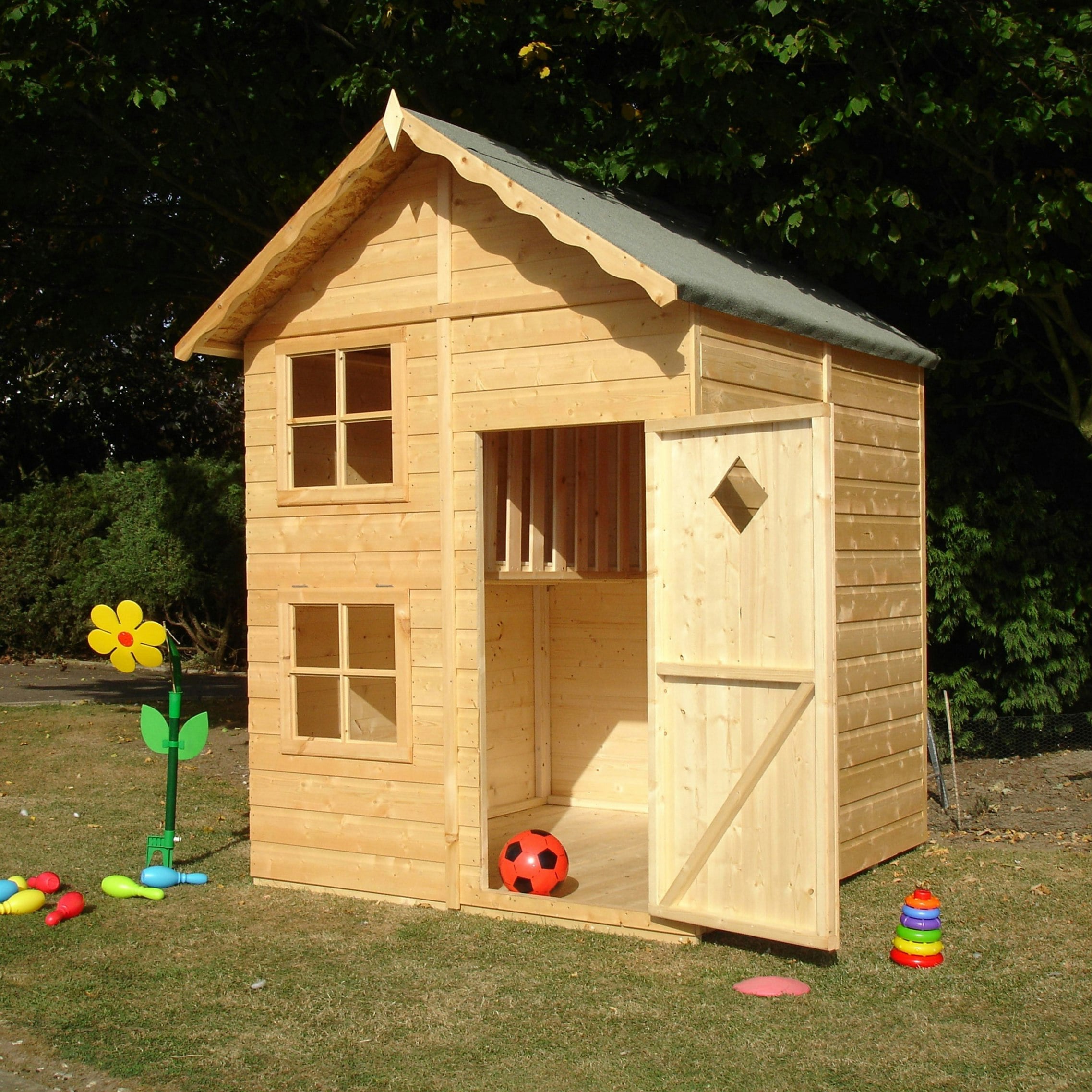 Shire Green Croft 5X5 Childrens Playhouse With 12Mm Shiplap Cladding