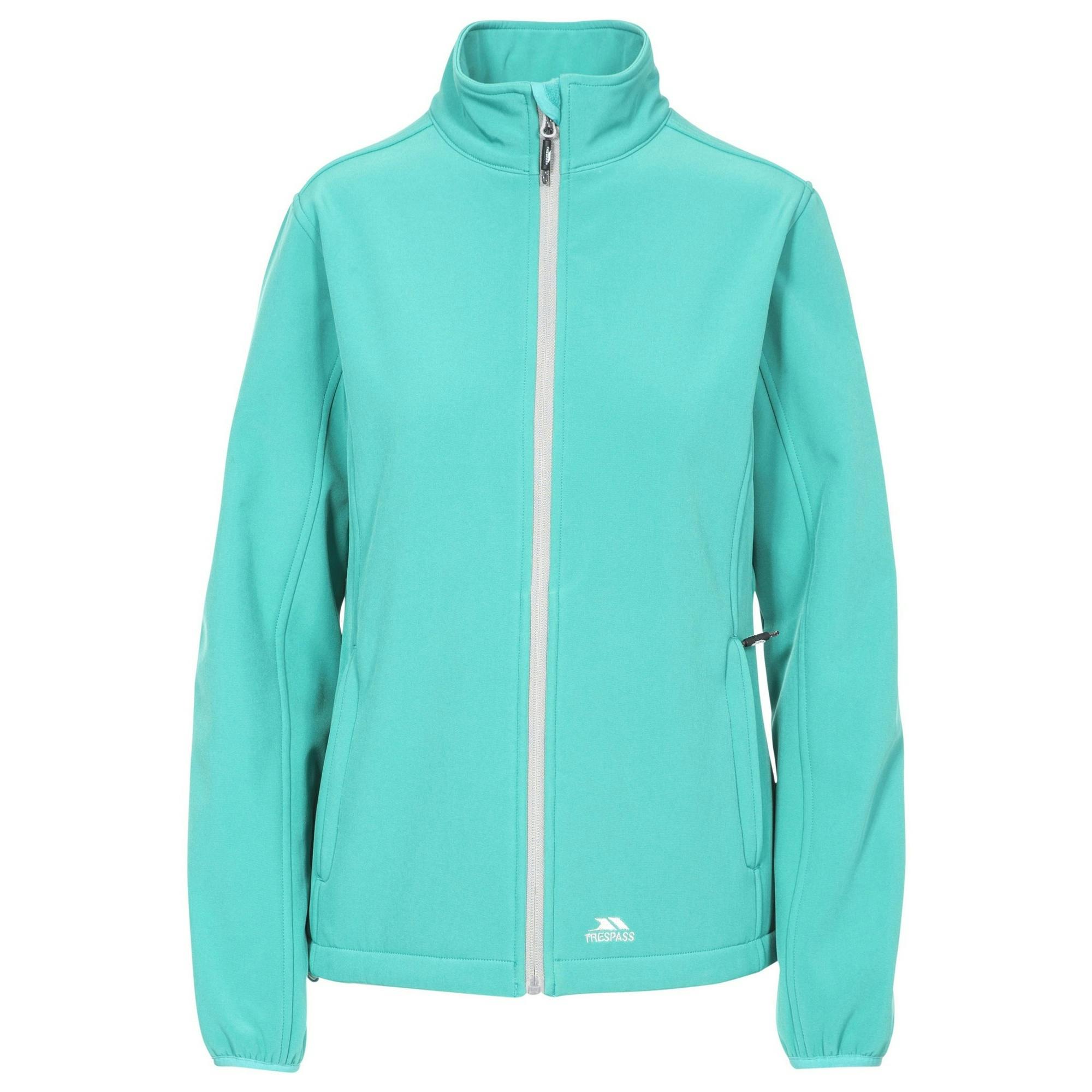 Trespass Women's Green Meena Softshell Jacket - Ocean - Xxs - Ocean - 94% Polyester/6% Elastane
