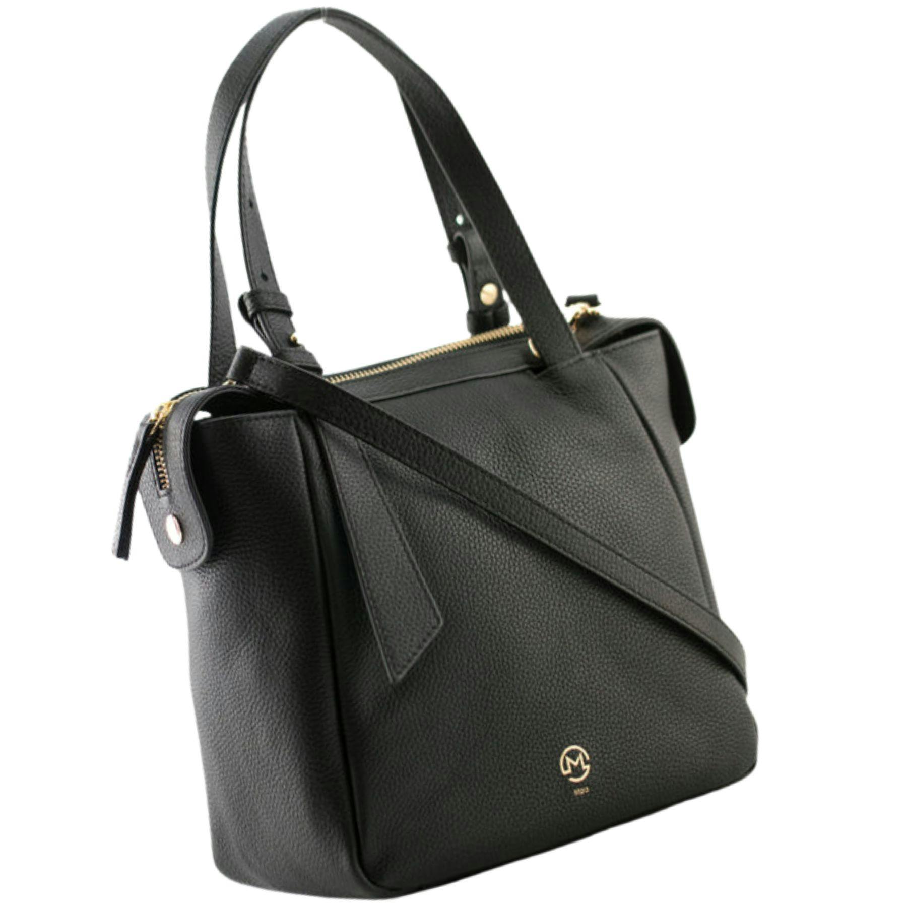 Mala Leather Black Monroe Collection Leather Multiway Grab Bag - One Size - Leather