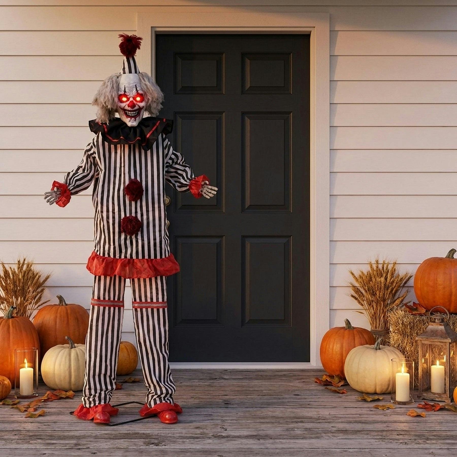 Garden Greatness Unisex Multicolor 6Ft Standing Scary Led Animated Clown | : Size 1 Pack - Image 3