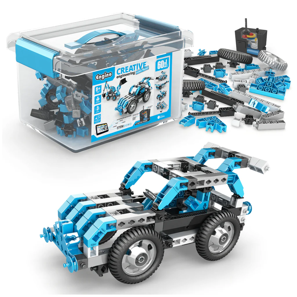 Engino Unisex Light Blue Creative Engineering 60 In Motorized Maker Master In Size 1 - Image 5