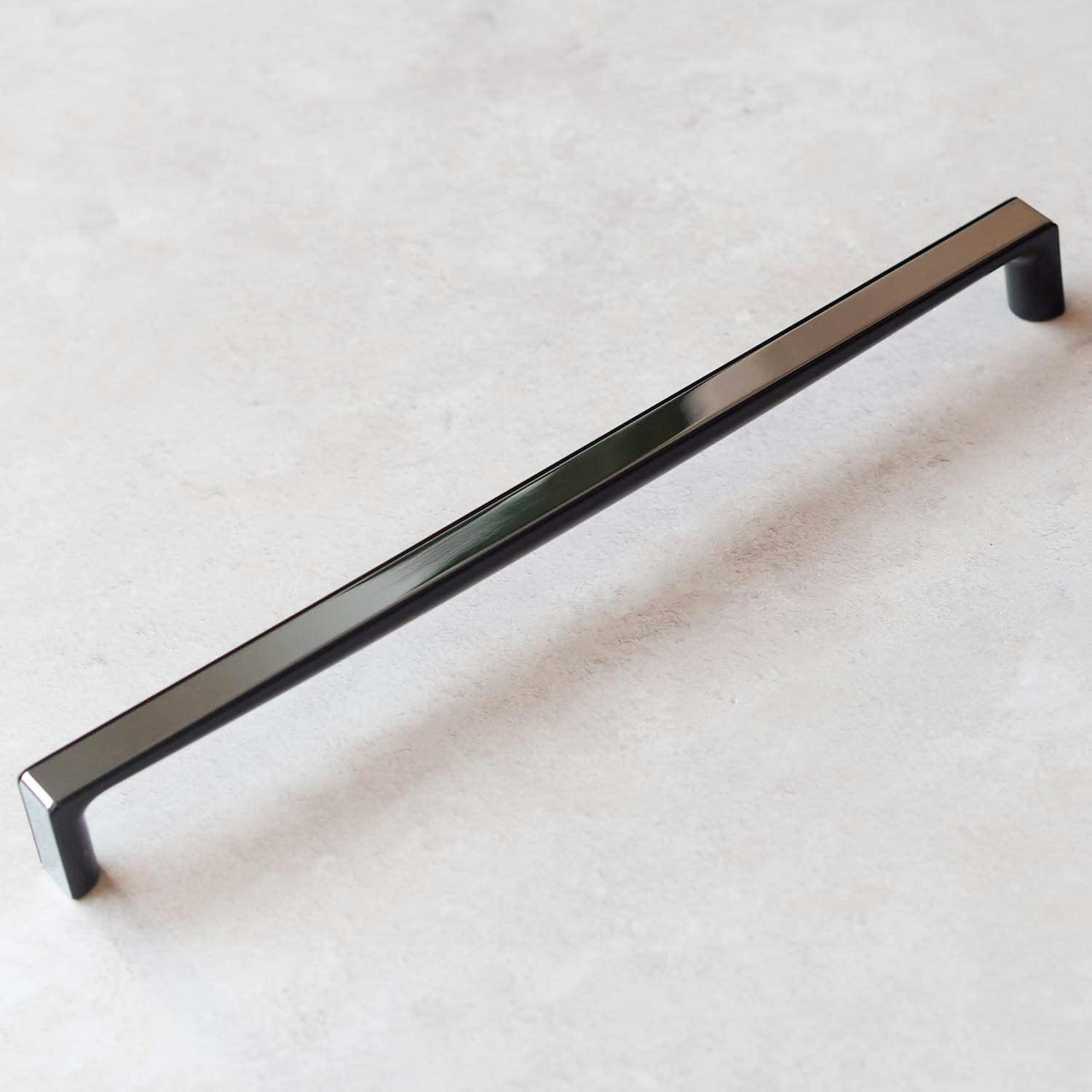 Rackhams Black Polished Chrome/Gloss Twix Handle - 320Mm Handle