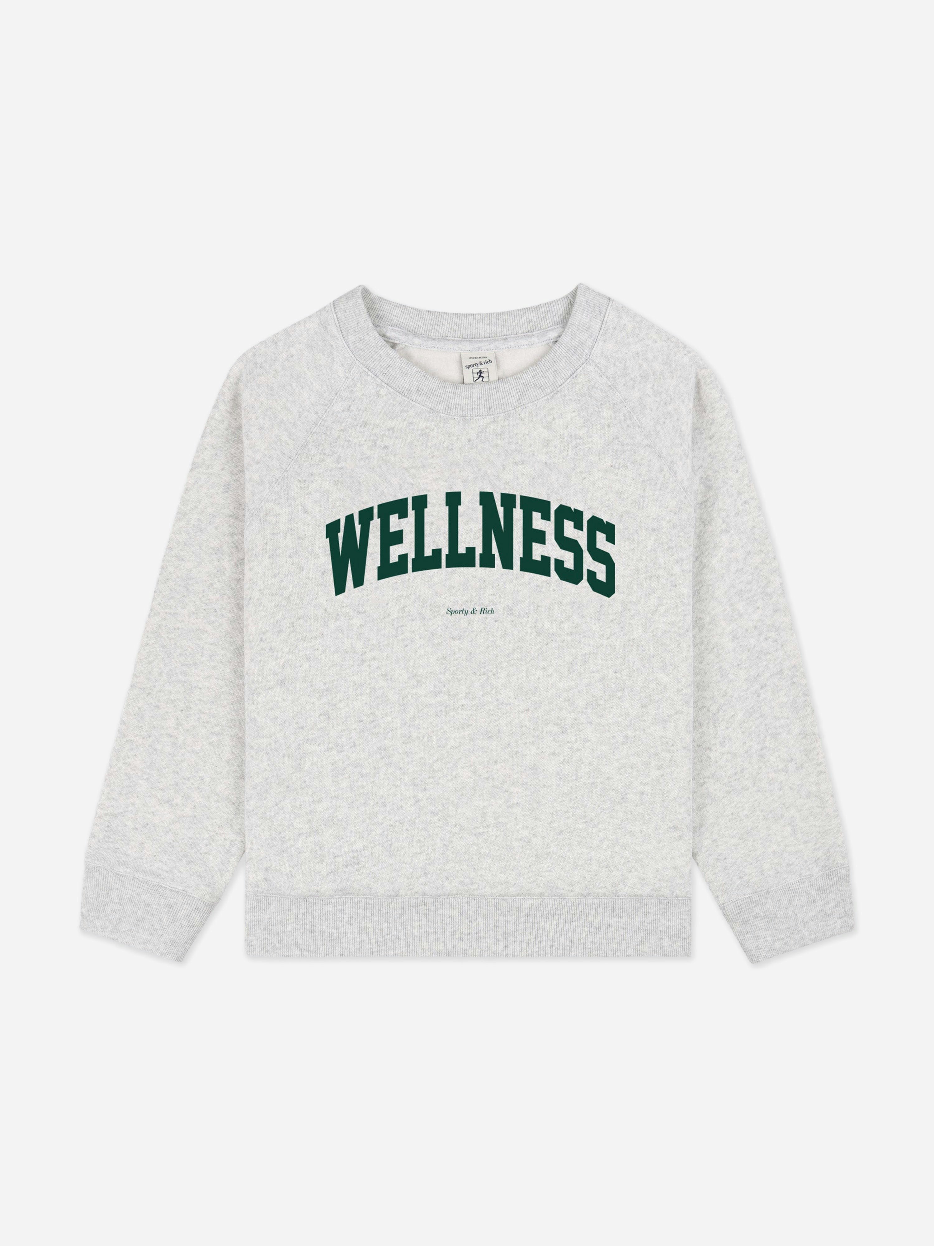 Sporty & Rich Grey Kids Wellness Sweatshirt In - 8 - 10 Yrs
