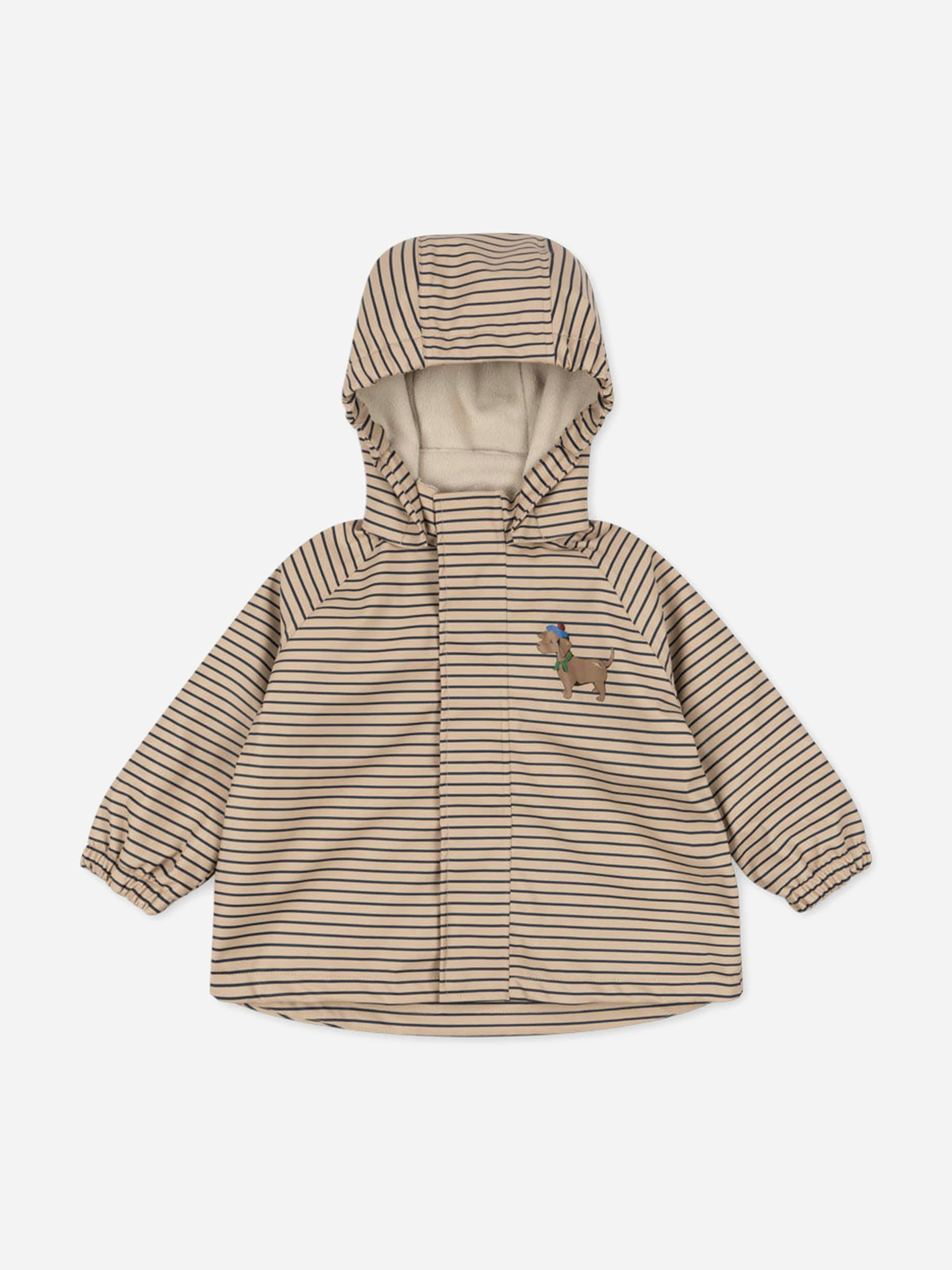 Konges Slojd Unisex Kids Beige Konges Sløjd Kids Rainy Palme Dog Rain Jacket In - 6 Yrs