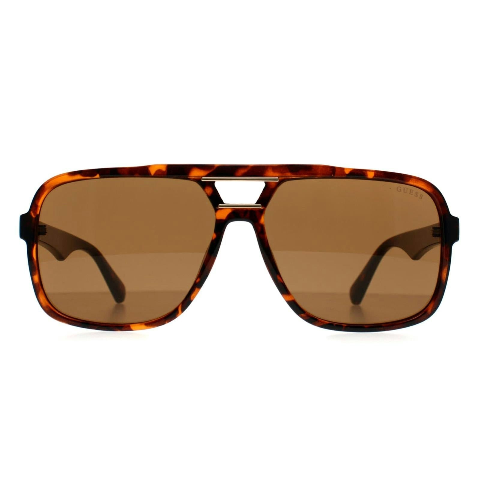 Guess Men's Dark Gf5125 Havana Sunglasses