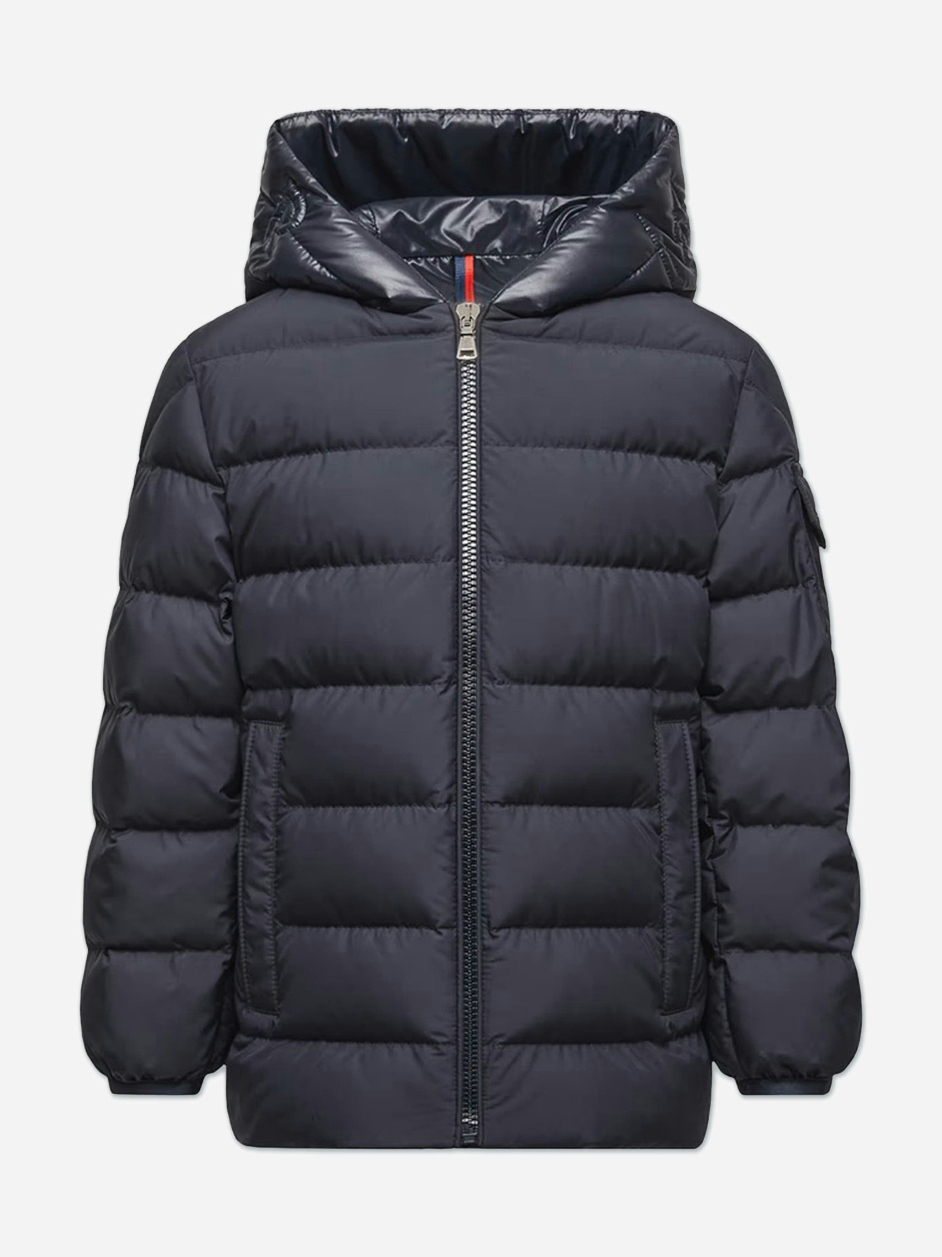 Moncler Enfant Blue Kids Down Padded Najan Jacket In Navy - 8 Yrs