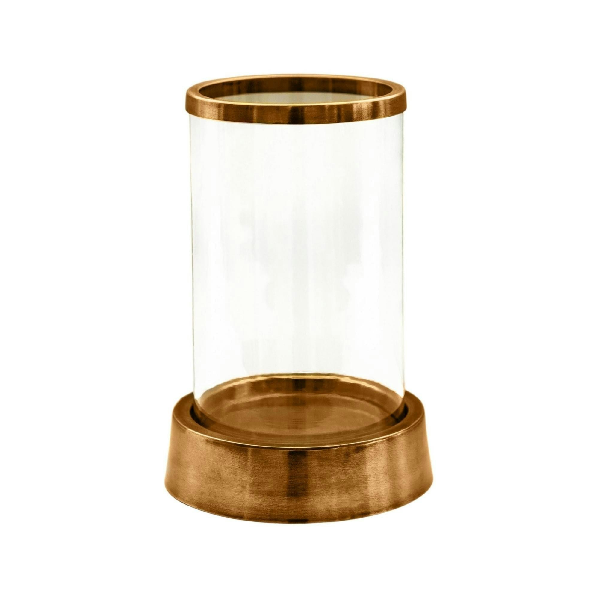 Rackhams Hampton Hurricane Lantern - Antique Brass - Large