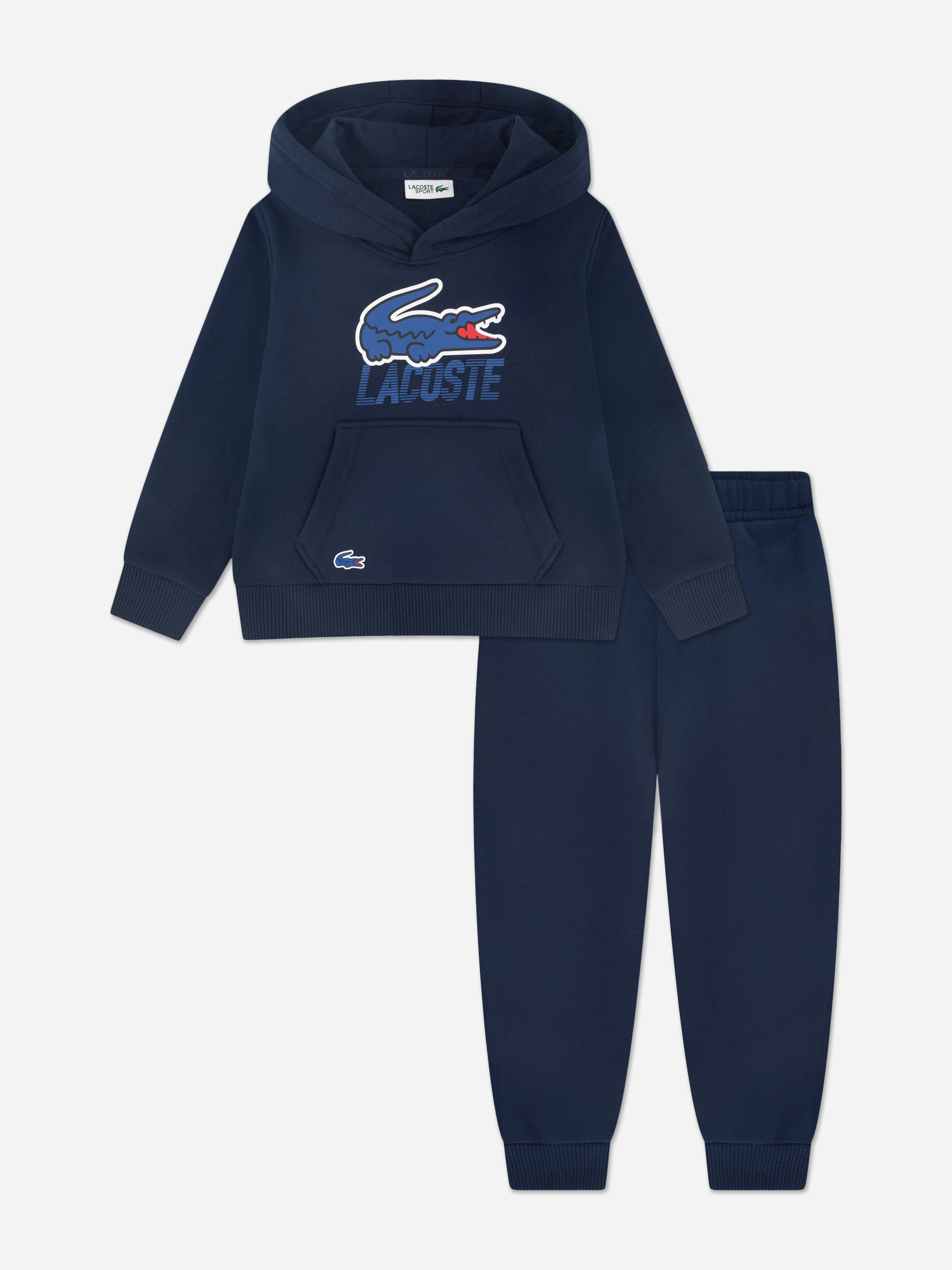 Lacoste Kids Boys Blue Lacoste Logo Tracksuit In Navy - 3 Yrs