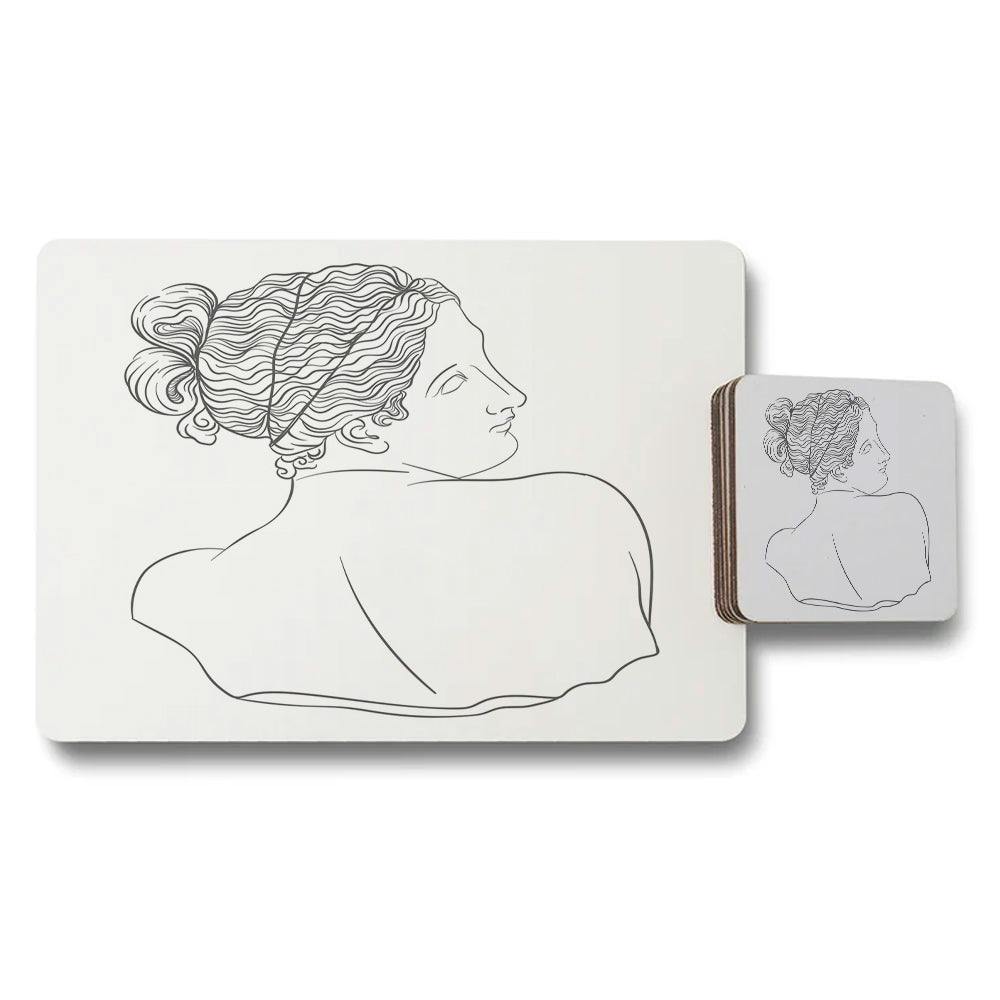 Rackhams Designer Artwork Set Of 12 Placemats And Coasters With Wood Bottom High End Print Technology Limited Edition