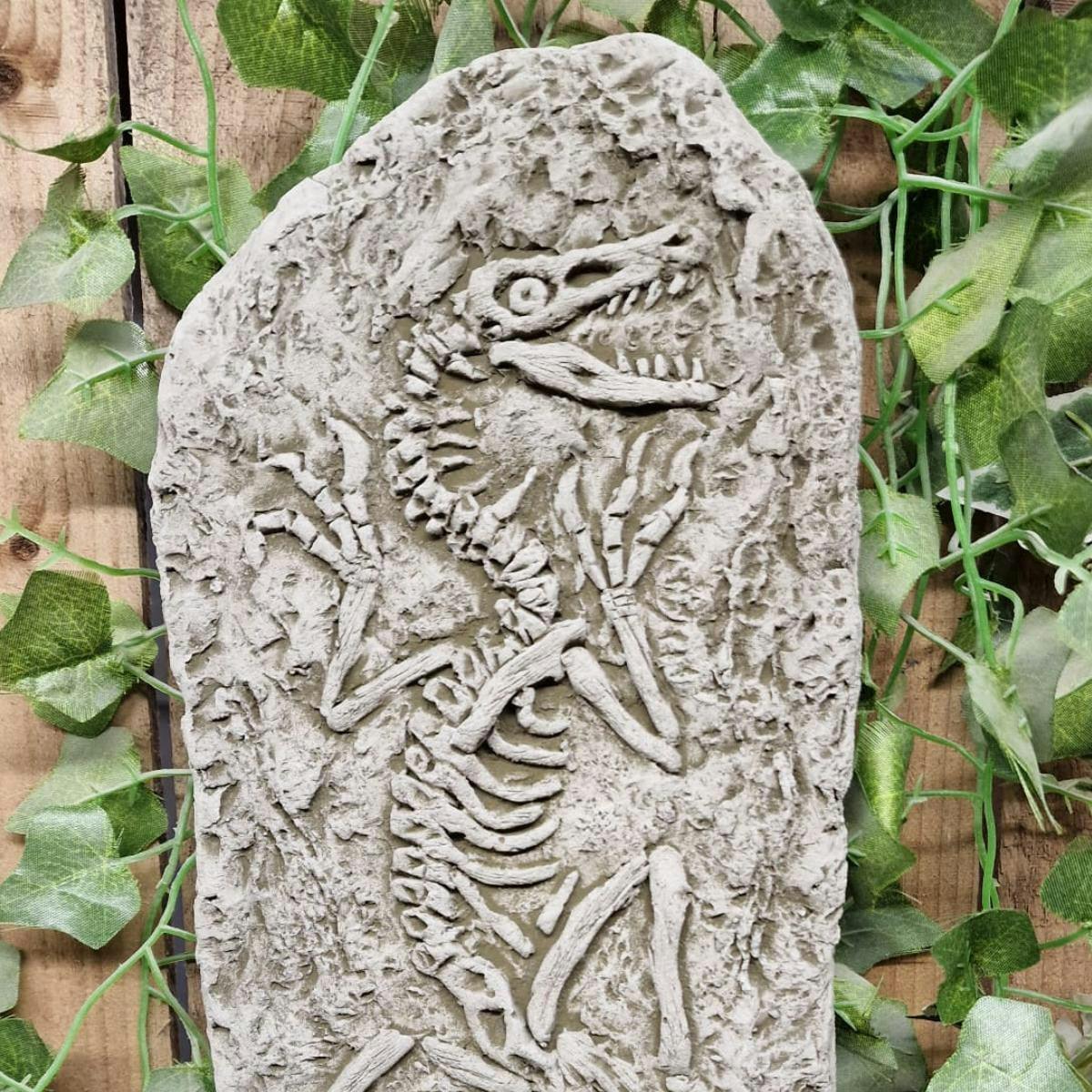 Rackhams Wall Plaque Stone Cast Jurassic Design