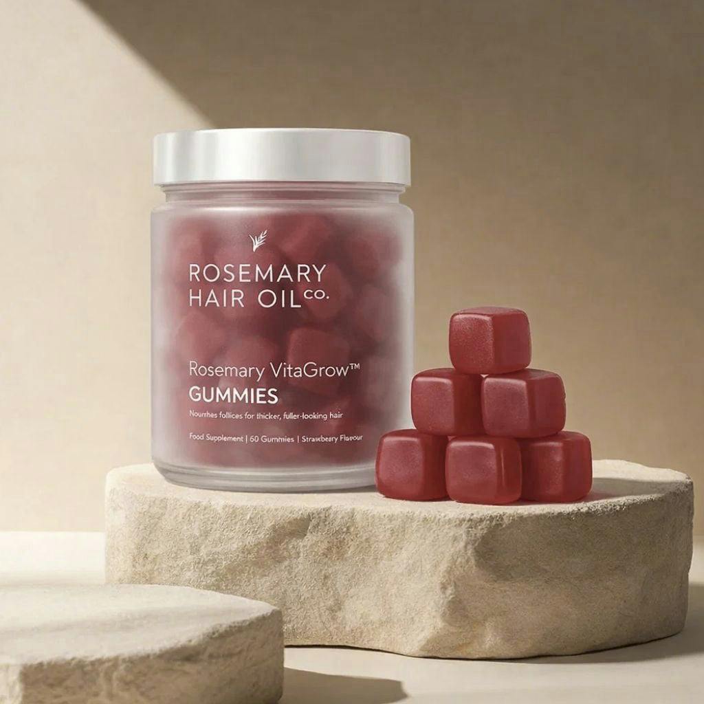 Rosemary Hair Oil Co. Rosemary Vitagrow Gummies | The Growth-Boosting Supplement For Your Hair.