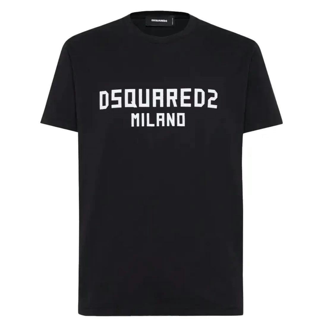 Dsquared2 Men's Black Milano Cotton T-Shirt - Xl - 100% Cotton