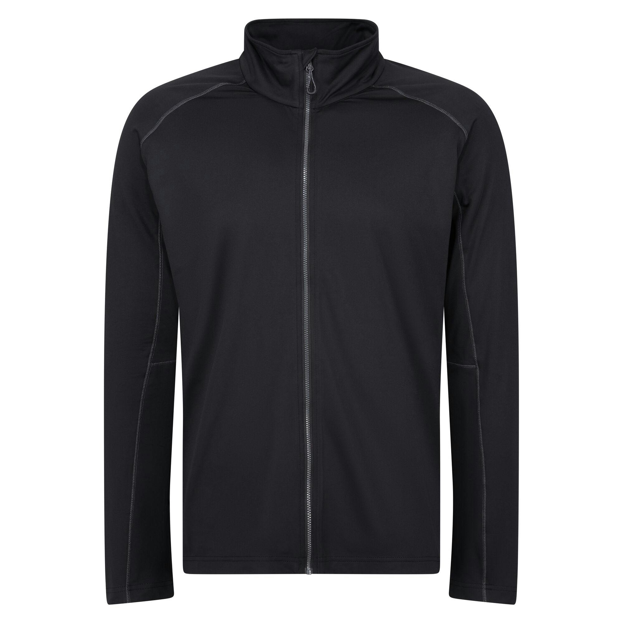 Regatta Men's Black Professional Stretch Full Zip Midlayer - Xxl - 95% Polyester/5% Elastane