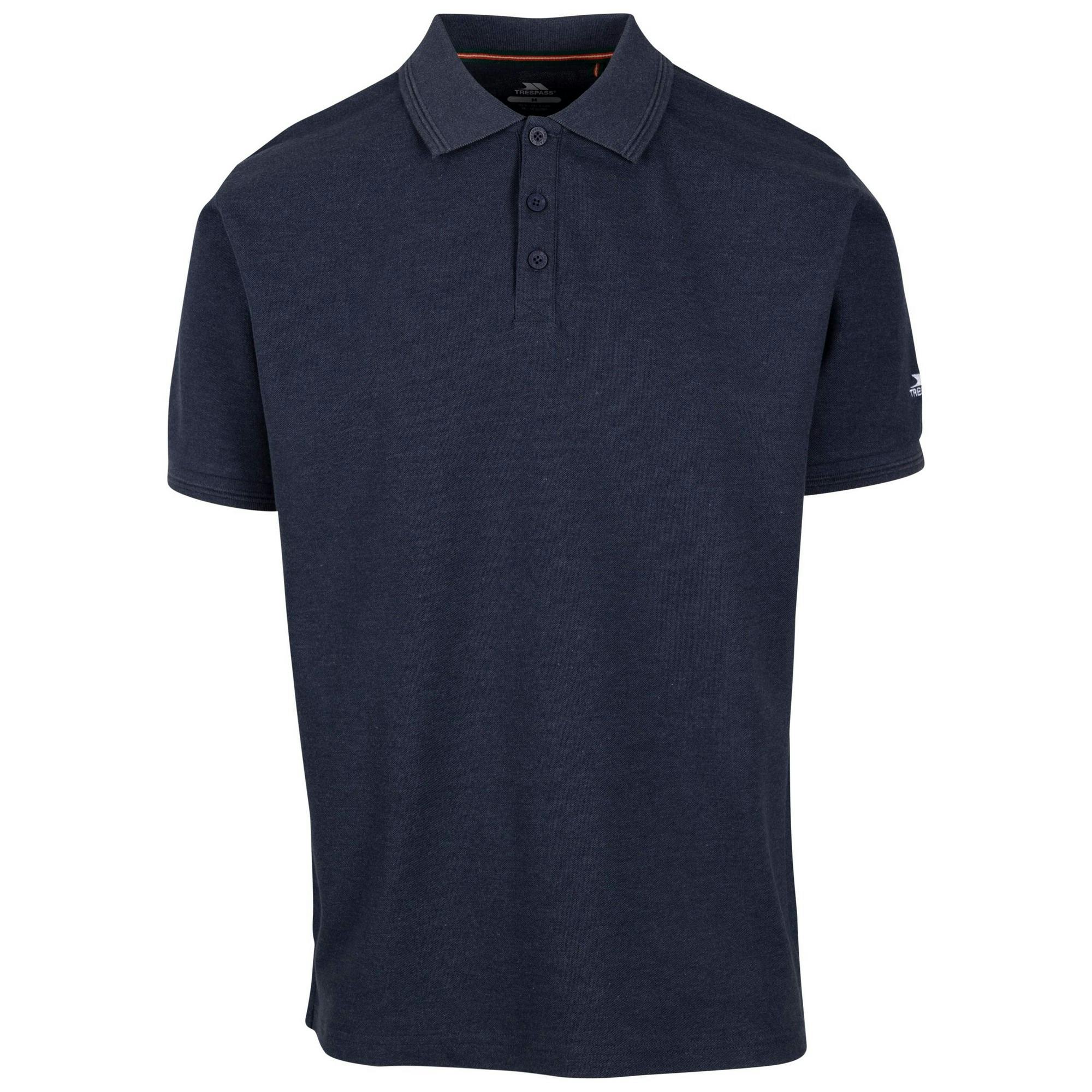 Trespass Men's Brave Polo Shirt - Navy - Navy - L - 60% Cotton/40% Polyester