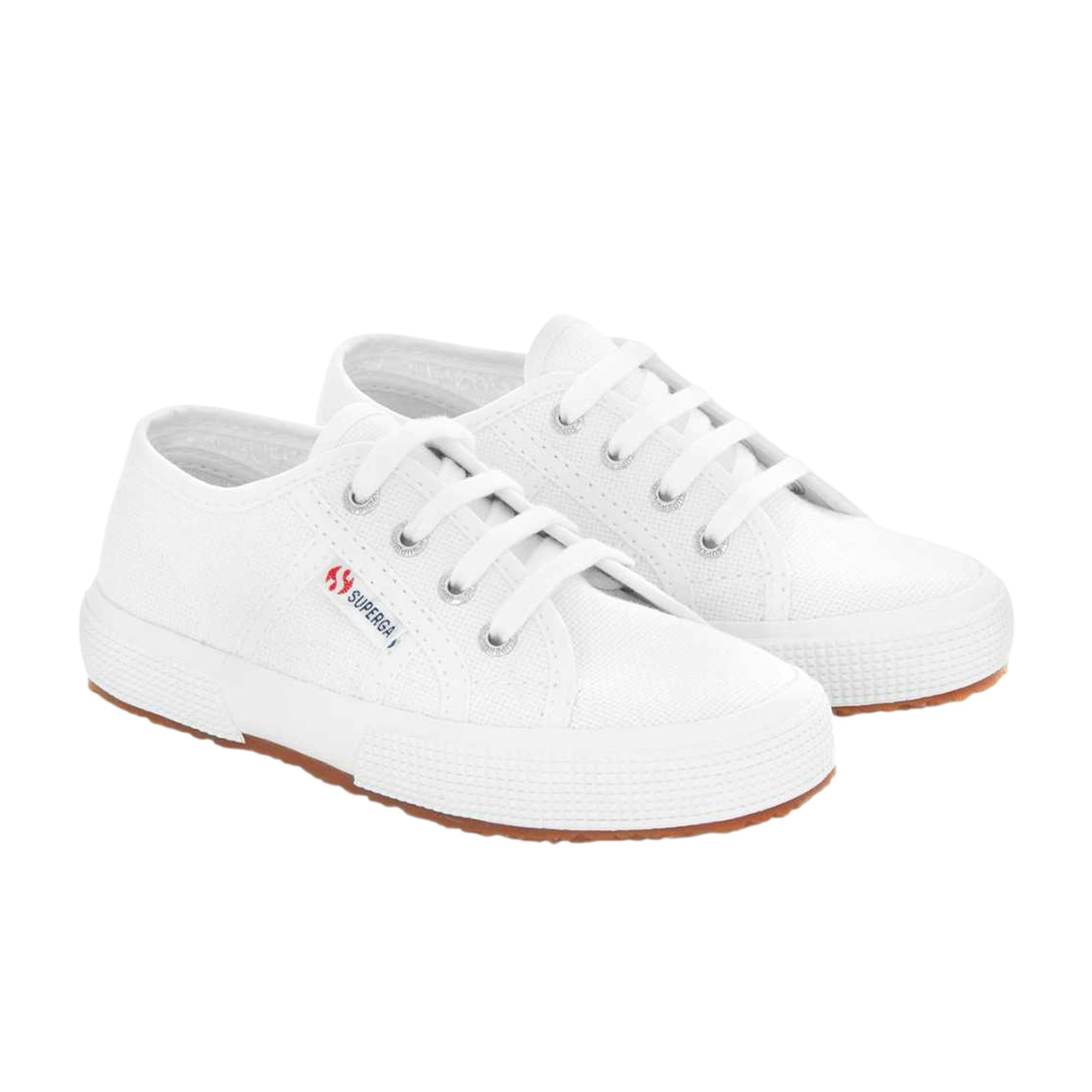 Superga White Childrens/Kids 2750 Jcot Leather Trainers - 12.5 Uk Child - 100% Mixed