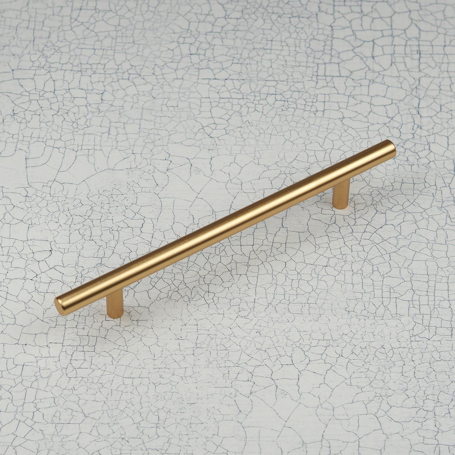 Rackhams Gold Brass T-Bar Handles - 160Mm Handle