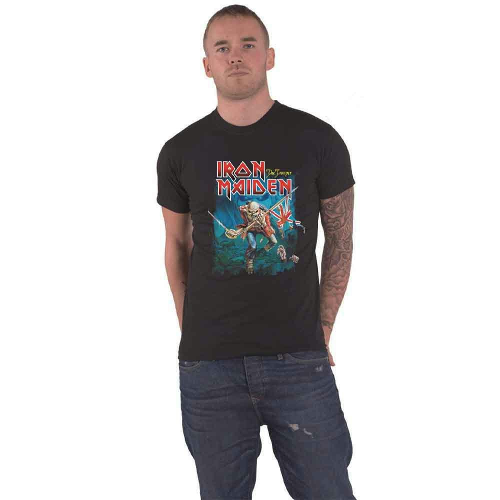 Paradiso Clothing Unisex Black Iron Maiden World Piece Tour Circle T Shirt - M