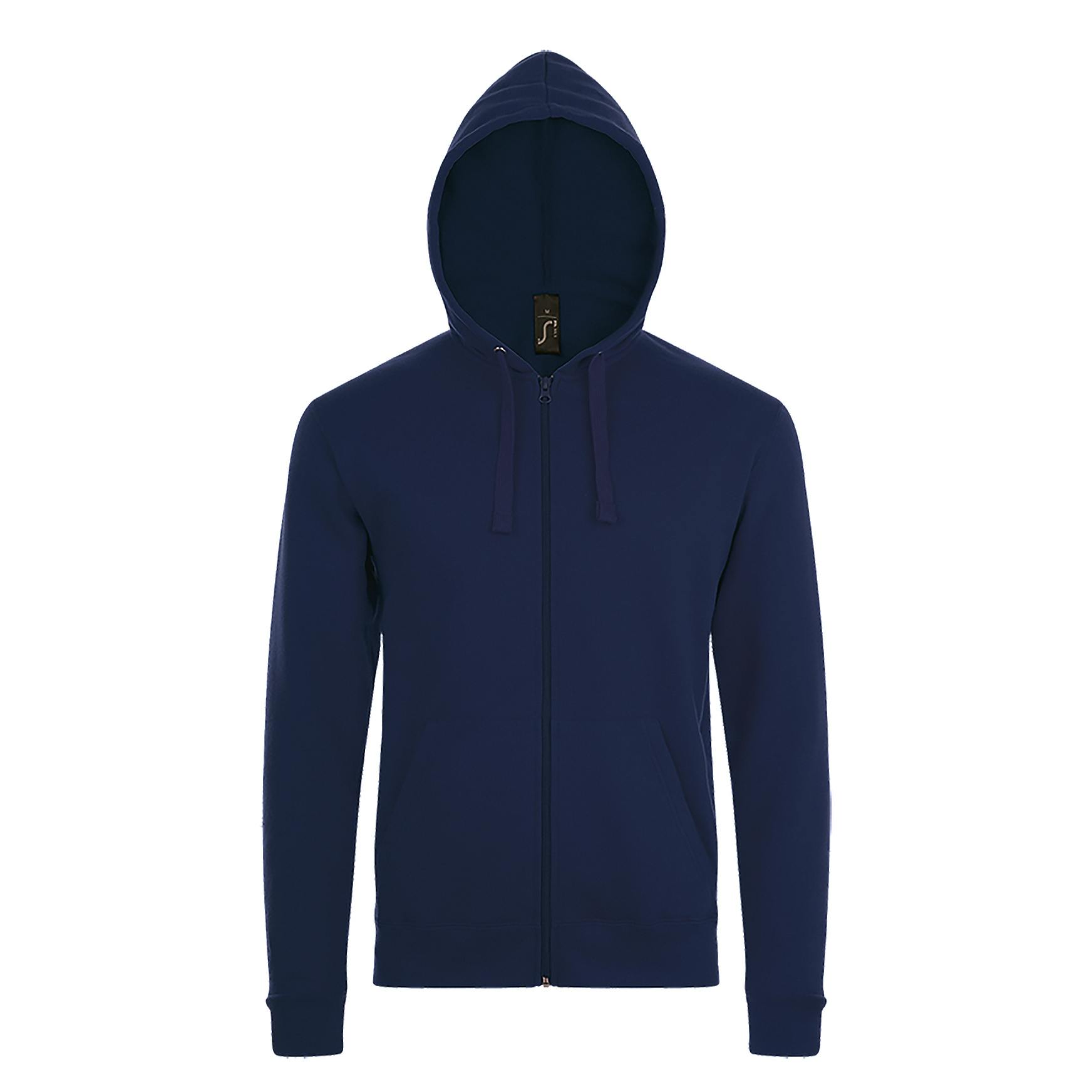 SOLS Mens Stone Zip Up Plain Hoodie (French Navy) - Multicolour - Size 2XL - Image 2