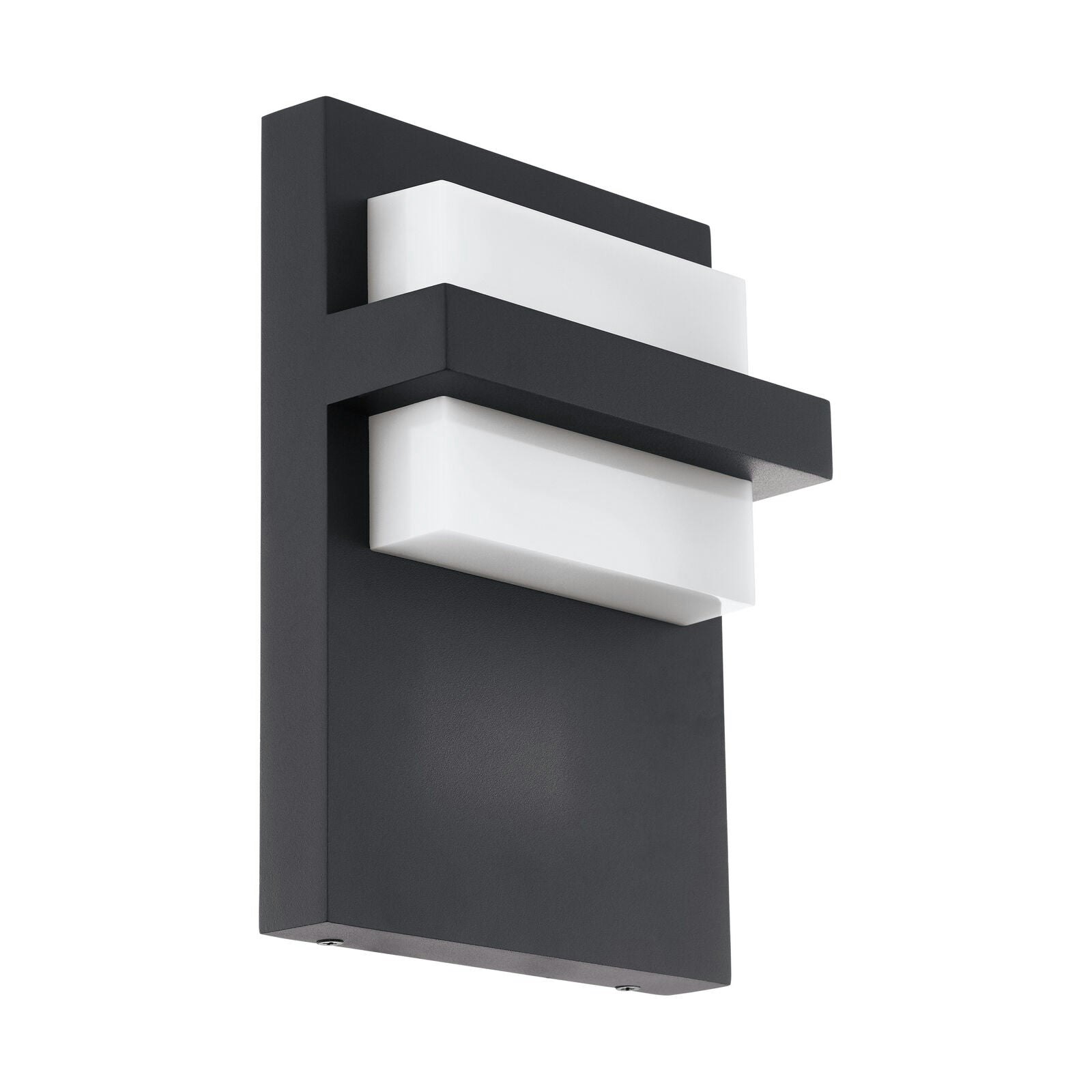 Loops Light/Anthracite Ip44 Outdoor Wall Aluminium 10W Built In Led Porch Lamp