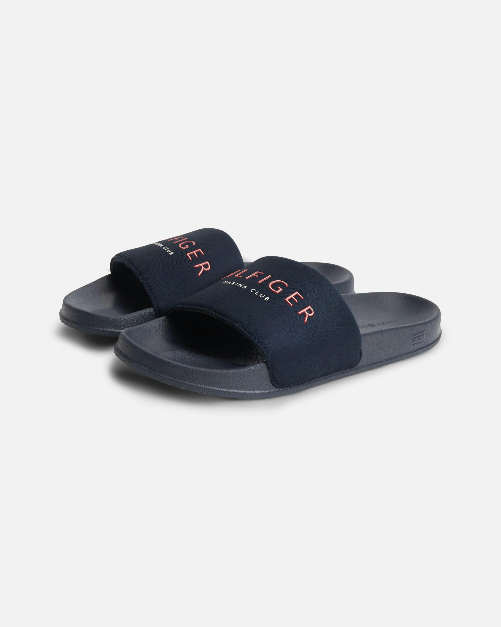 Tommy Hilfiger Men's Light Hilifger Neoprene Pool Slides - Desert Sky - Desert Sky - Uk9 Eu43 Us10