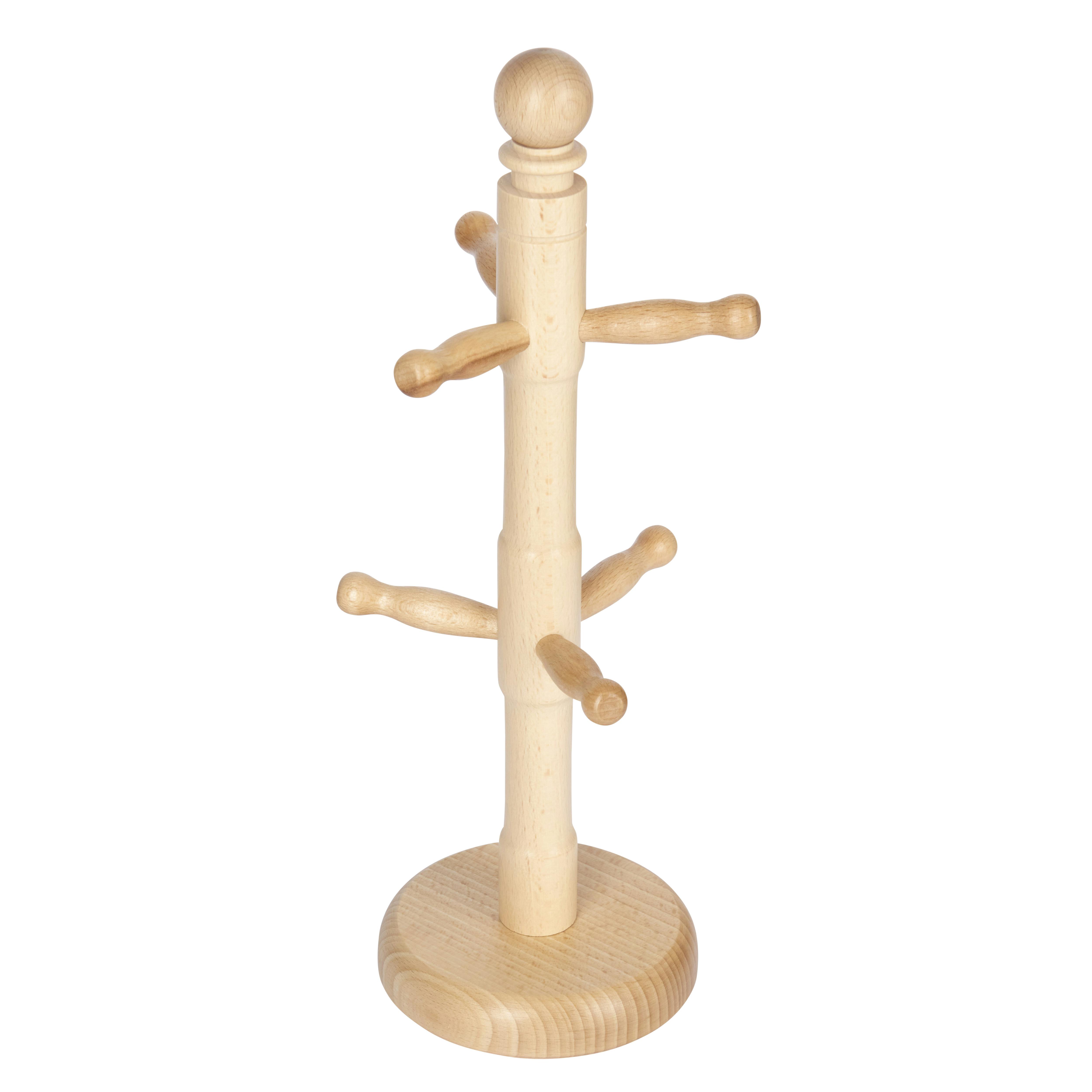 Rackhams Beech Wood Mug Tree - Wood - Beech Wood - Mug Tree