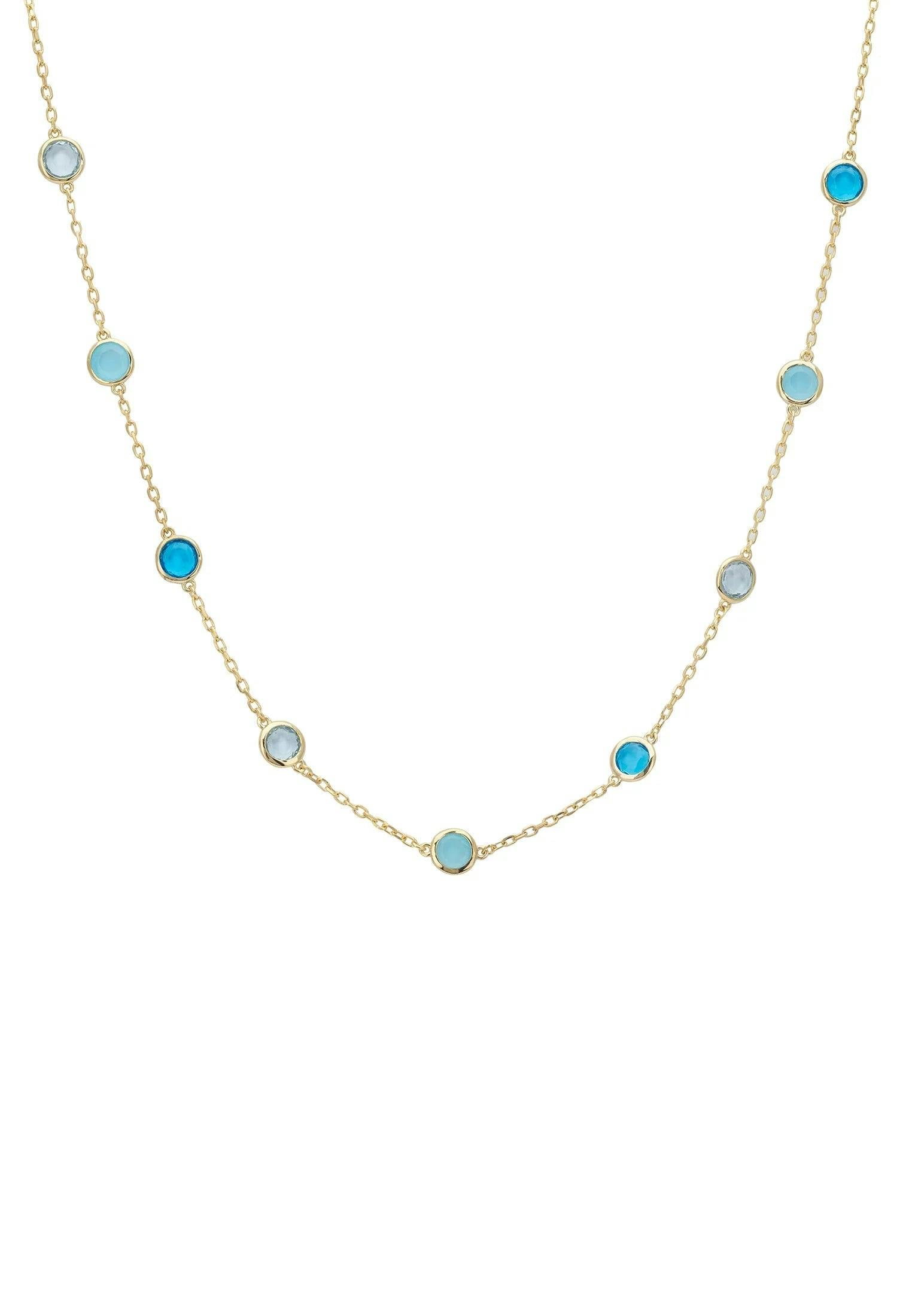 Latelita Gold Sardinia Necklace The Blues